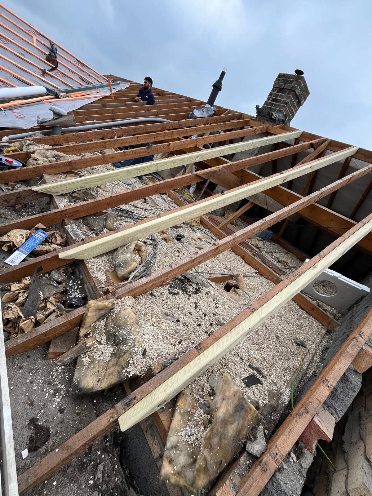 Slate roof restoration in Greenwich