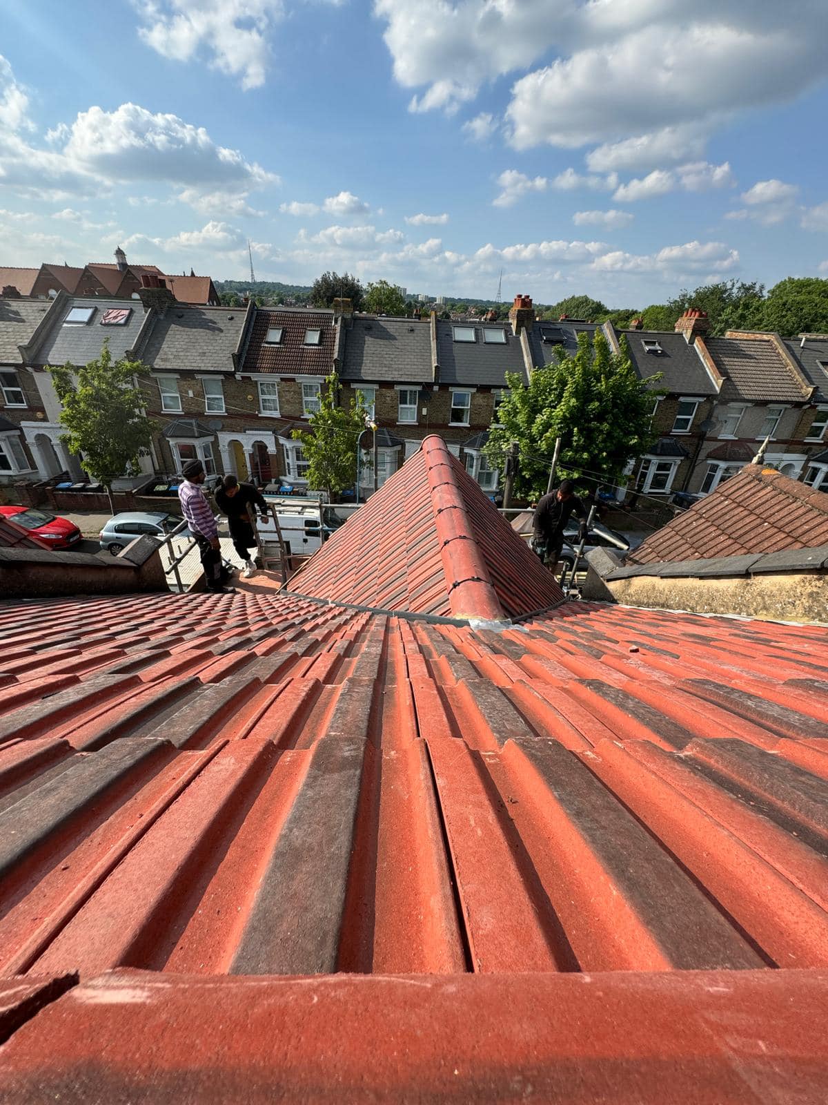 Slate roof restoration in Greenwich