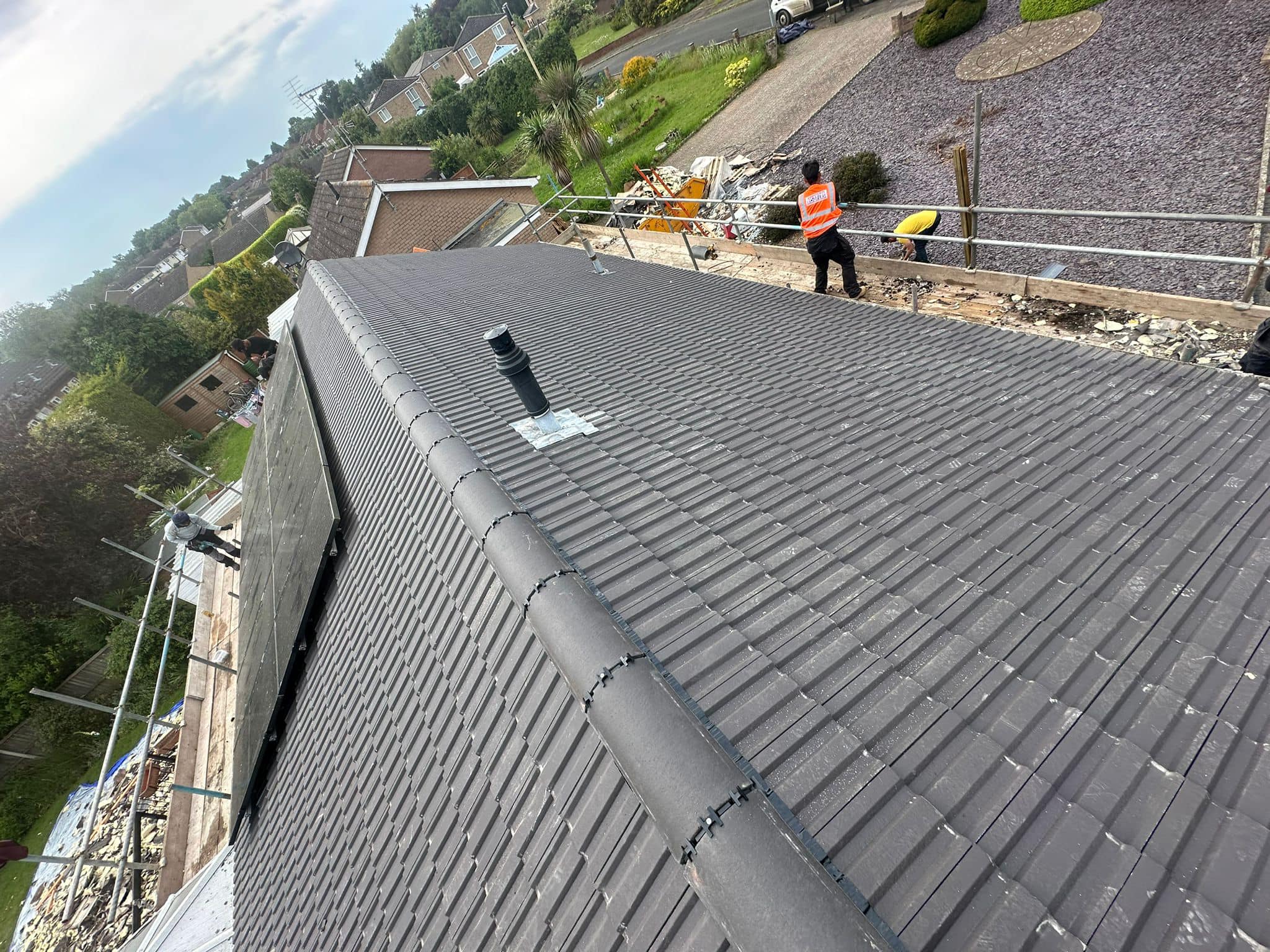 Slate roof restoration in Greenwich