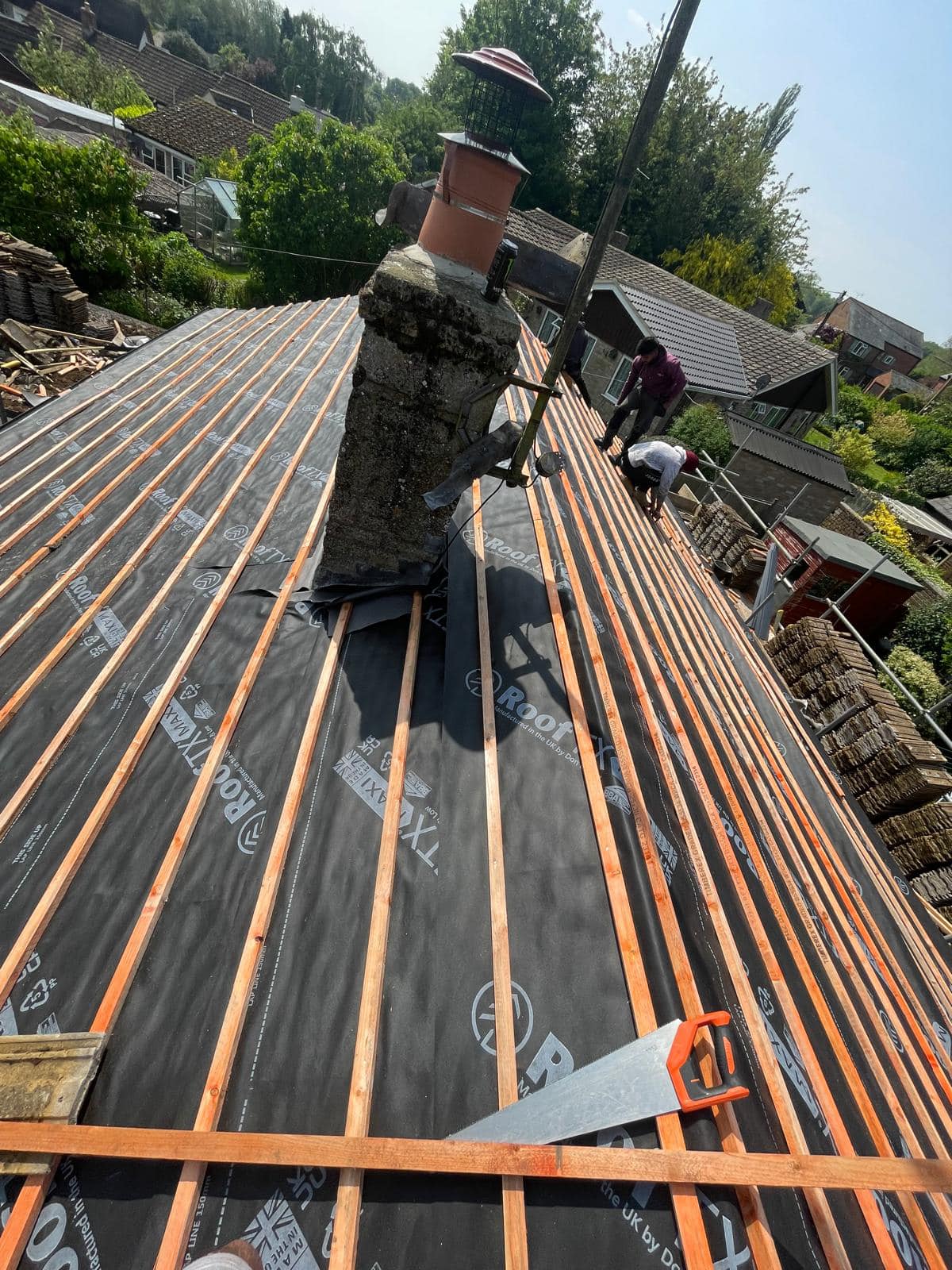 Lead flashing in Westminster