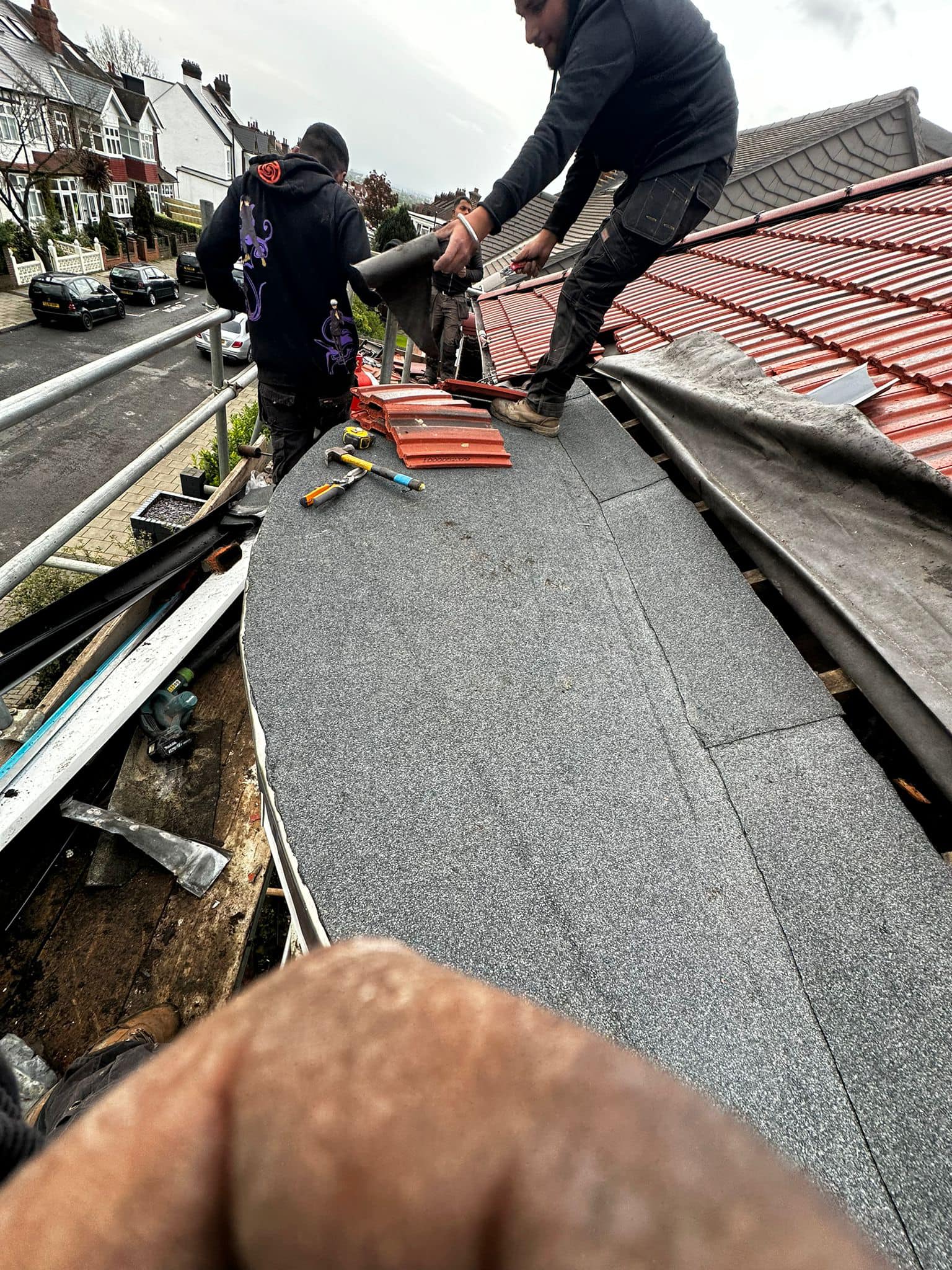 Lead flashing in Westminster