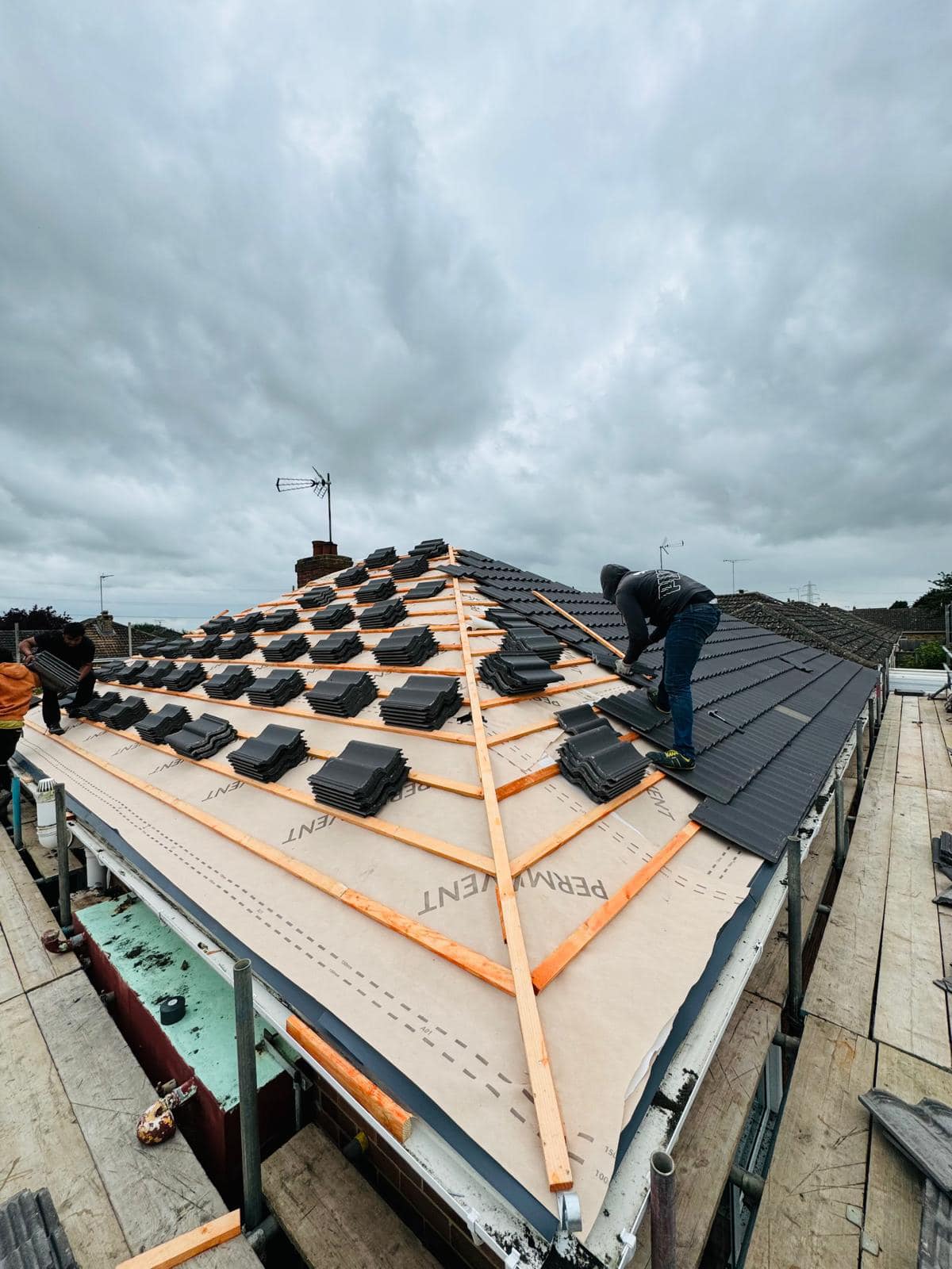 Storm damage repair in Battersea