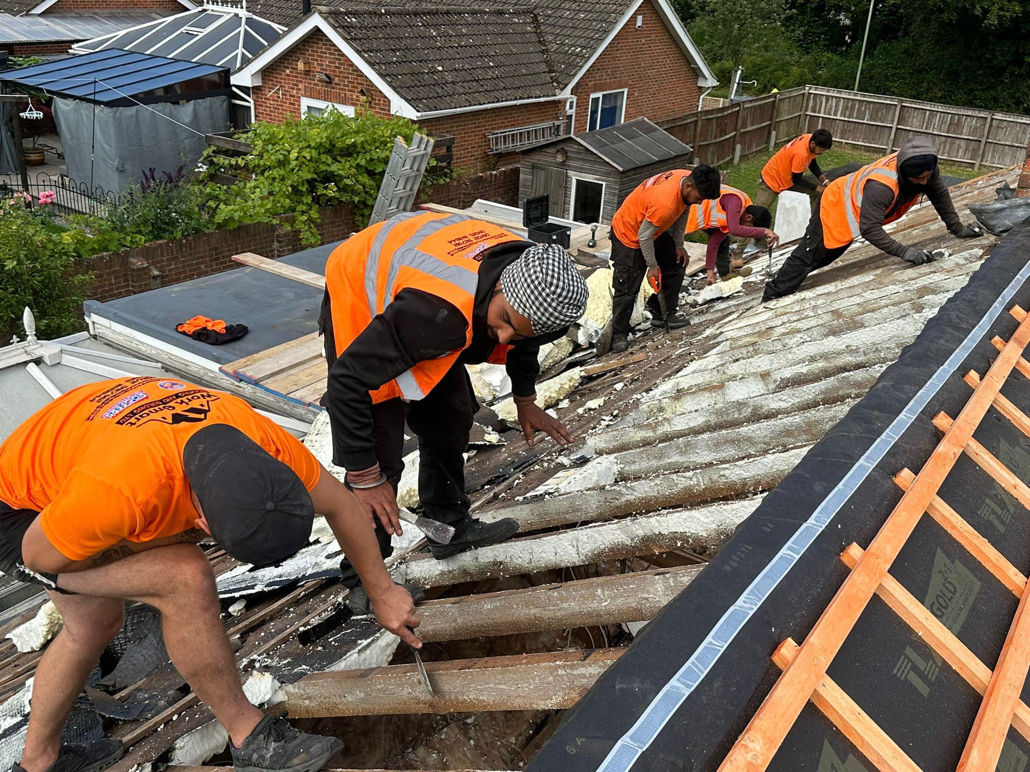 Storm damage repair in Battersea