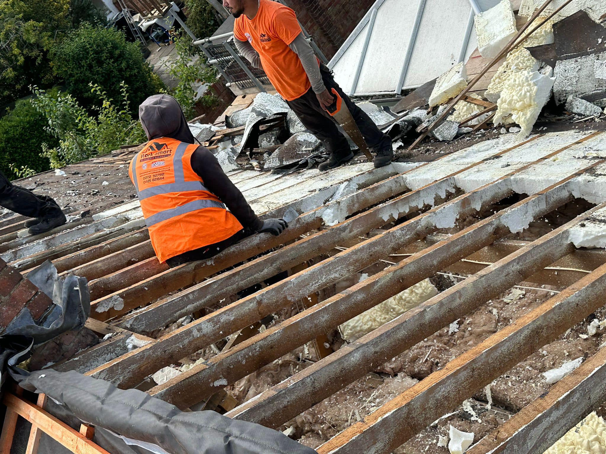 Storm damage repair in Battersea