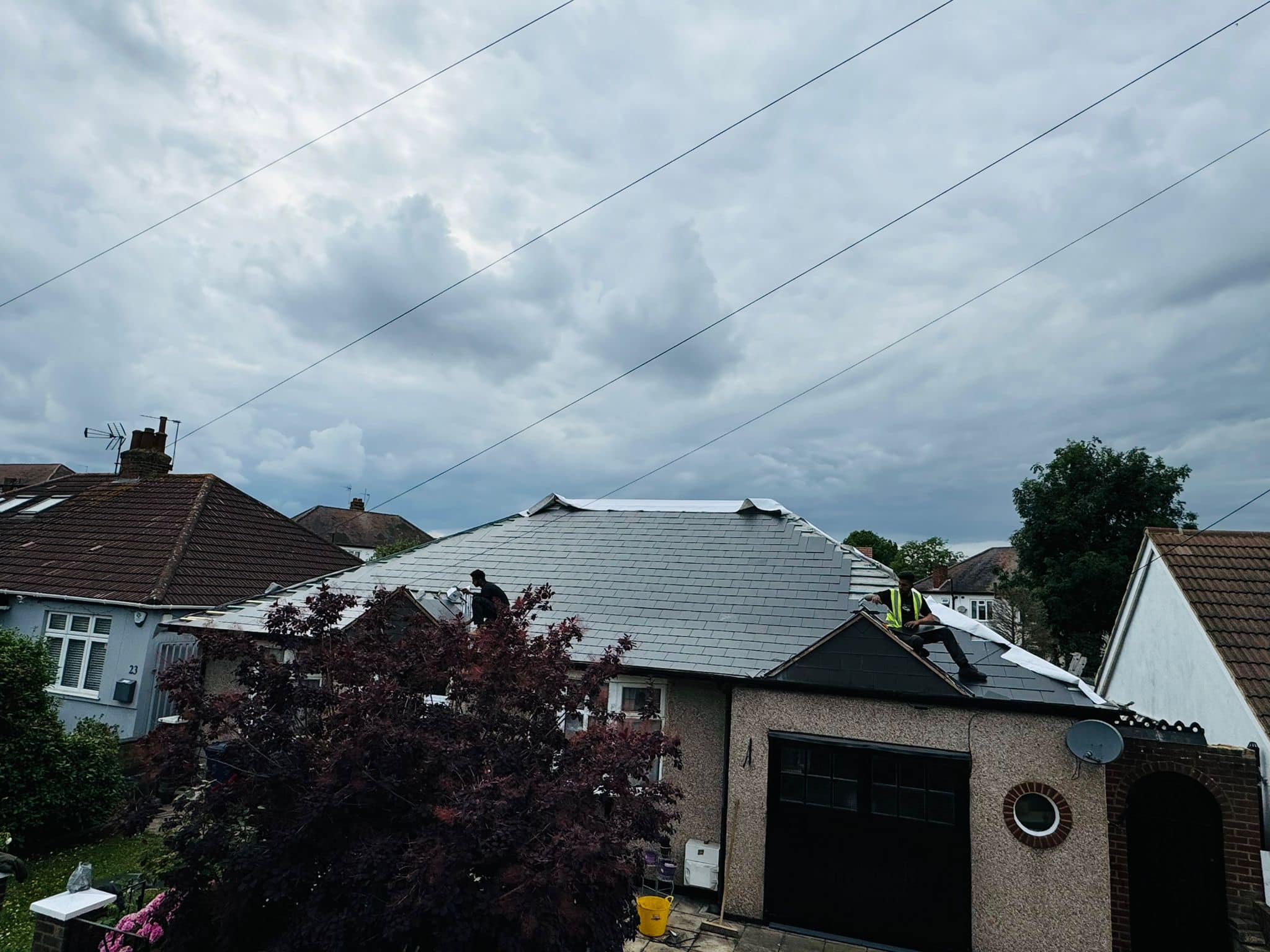 Slate roof restoration in Greenwich