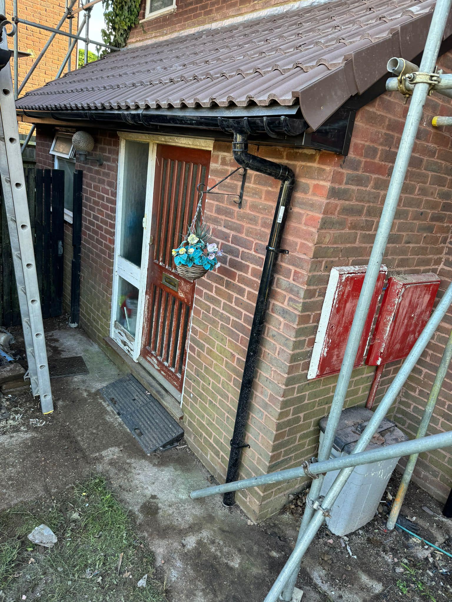 Professional roofers working on a property in London - KS Roof Master