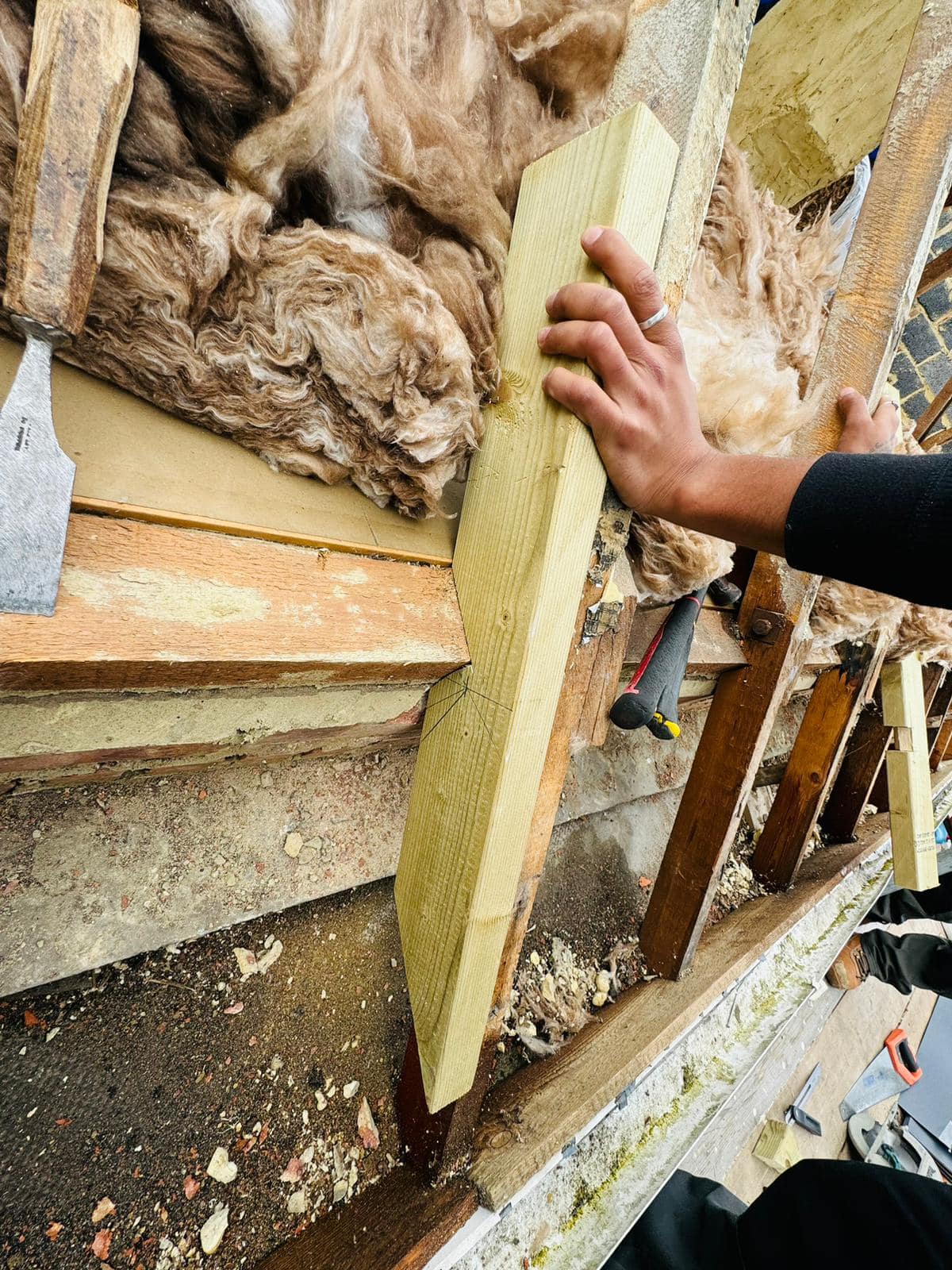 Professional roofers working on a property in London - KS Roof Master