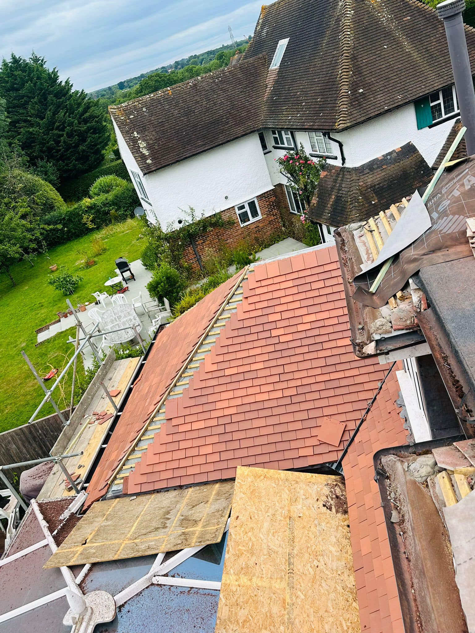 Commercial roof restoration in Canary Wharf