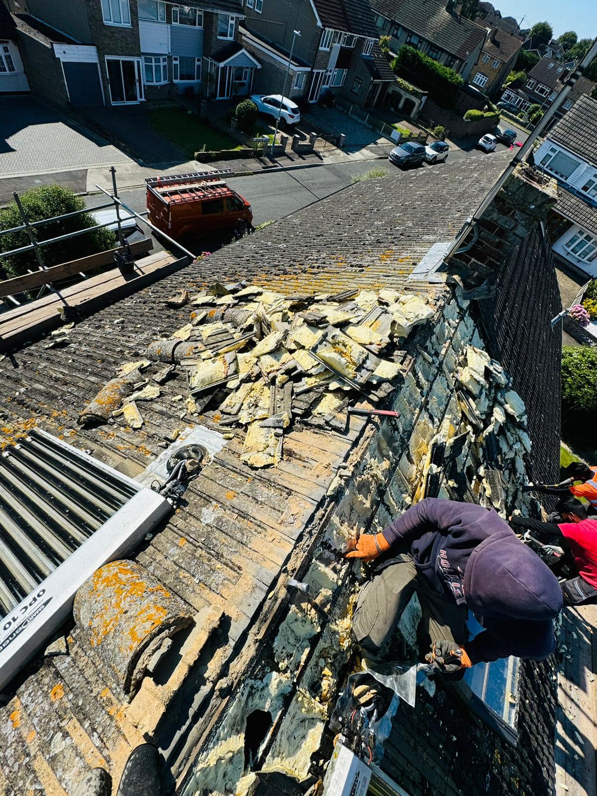 Slate roof restoration in Greenwich