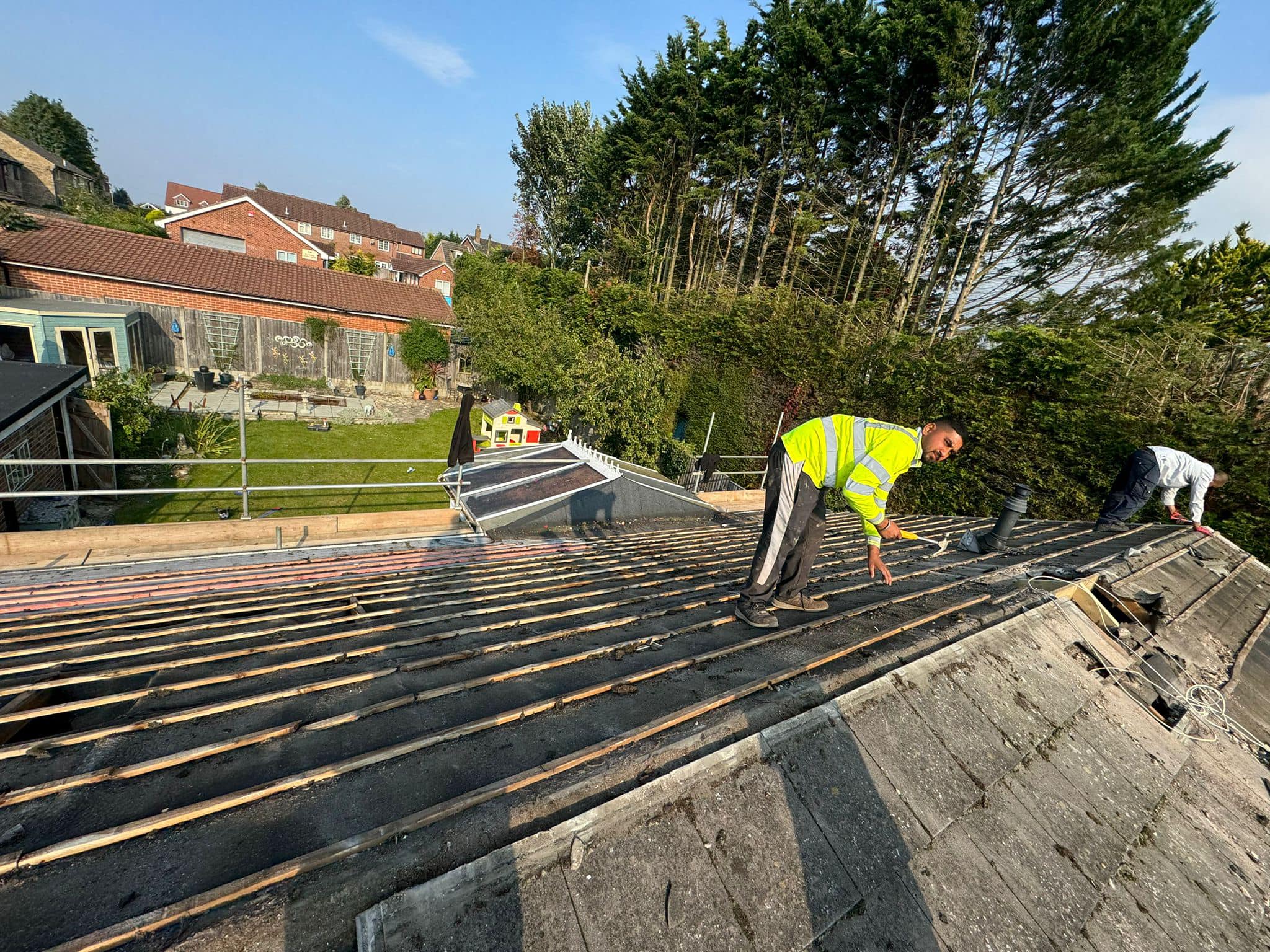 Commercial roof restoration in Canary Wharf