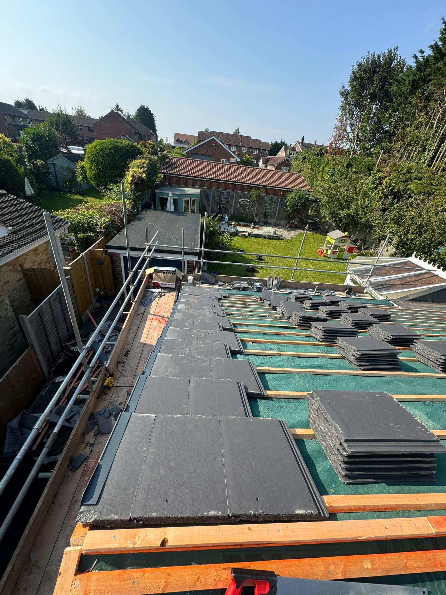 GRP fibreglass roof in Peckham