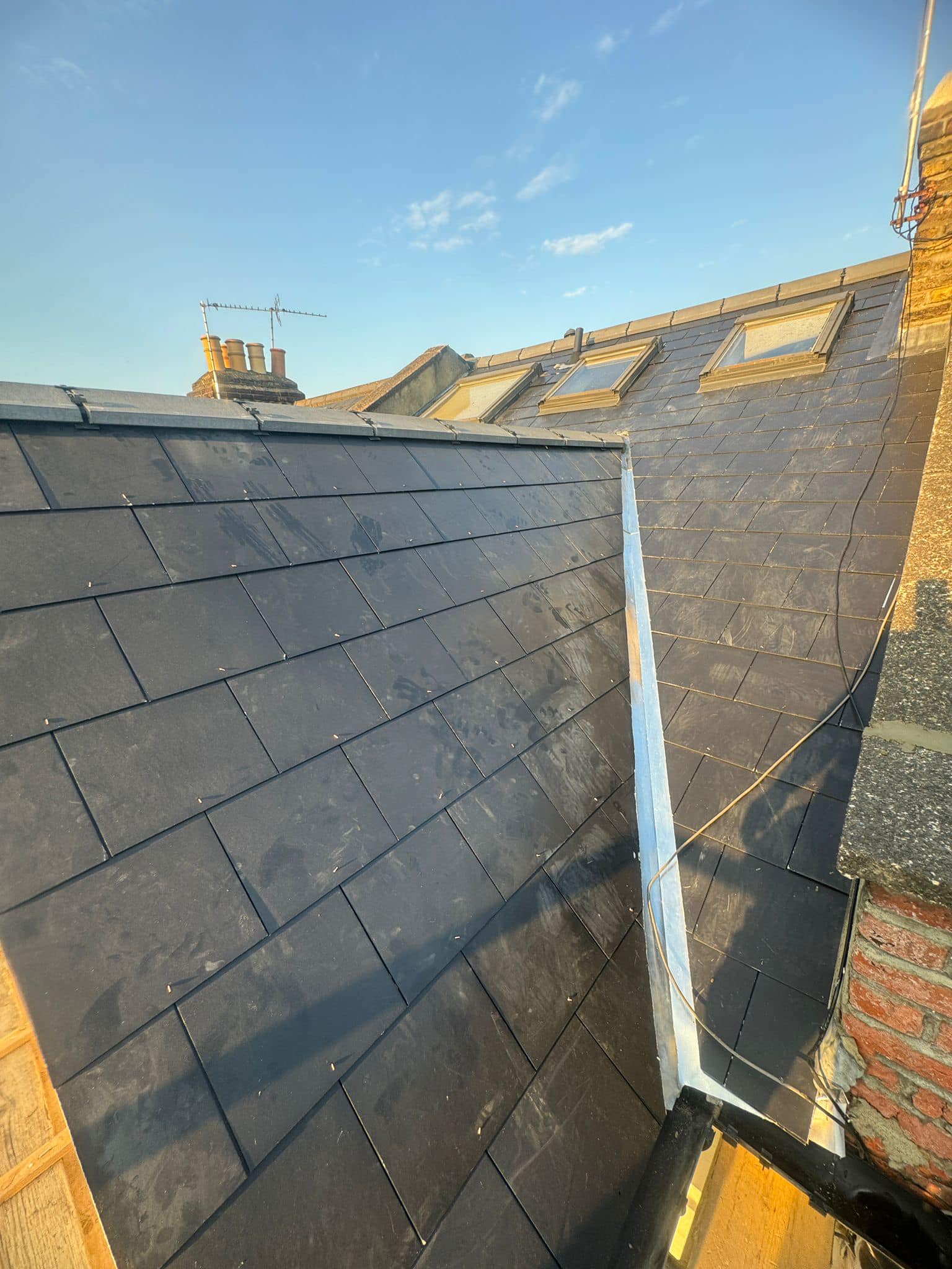 Slate roof restoration in Greenwich