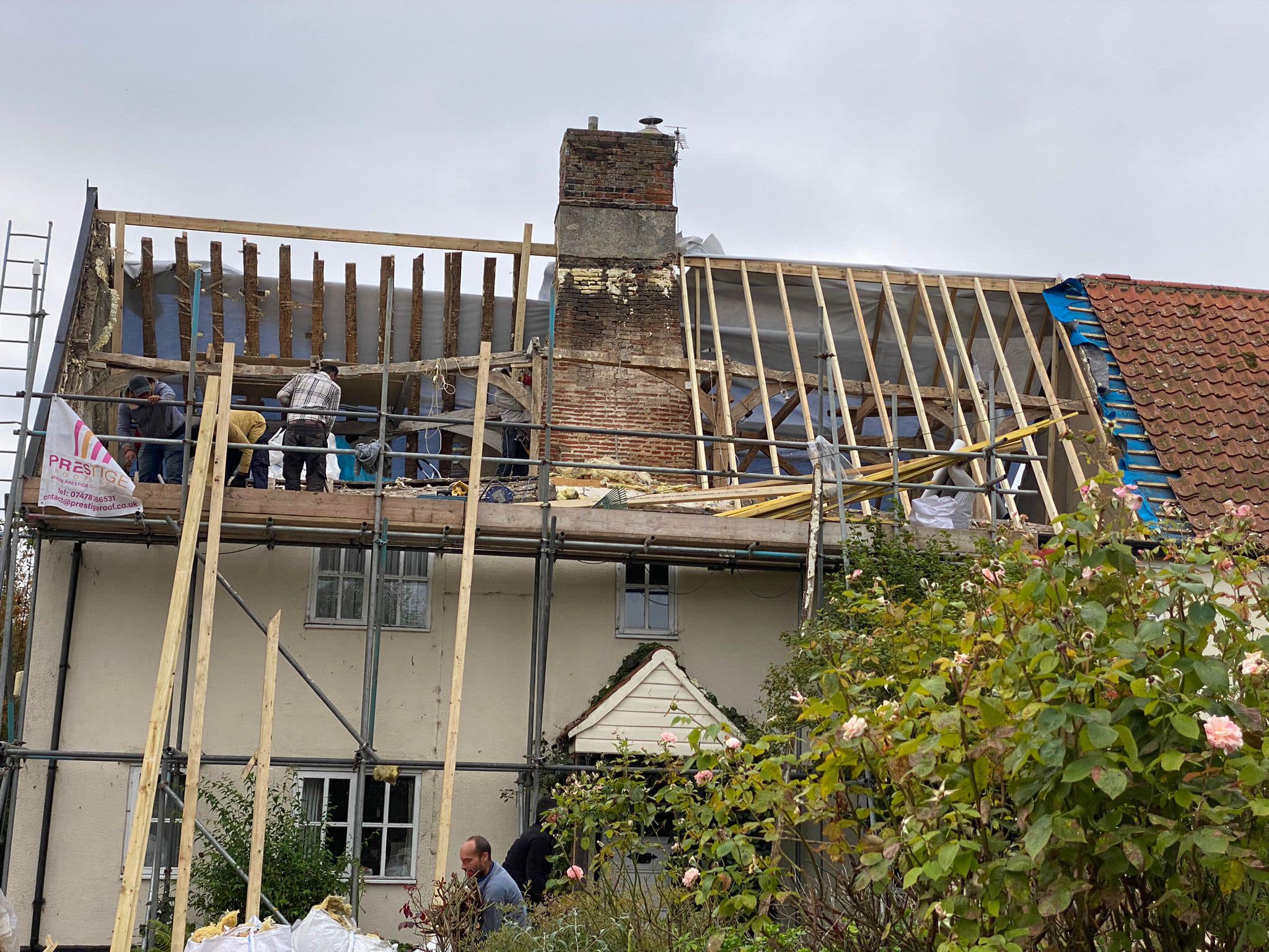 Storm damage repair in Battersea