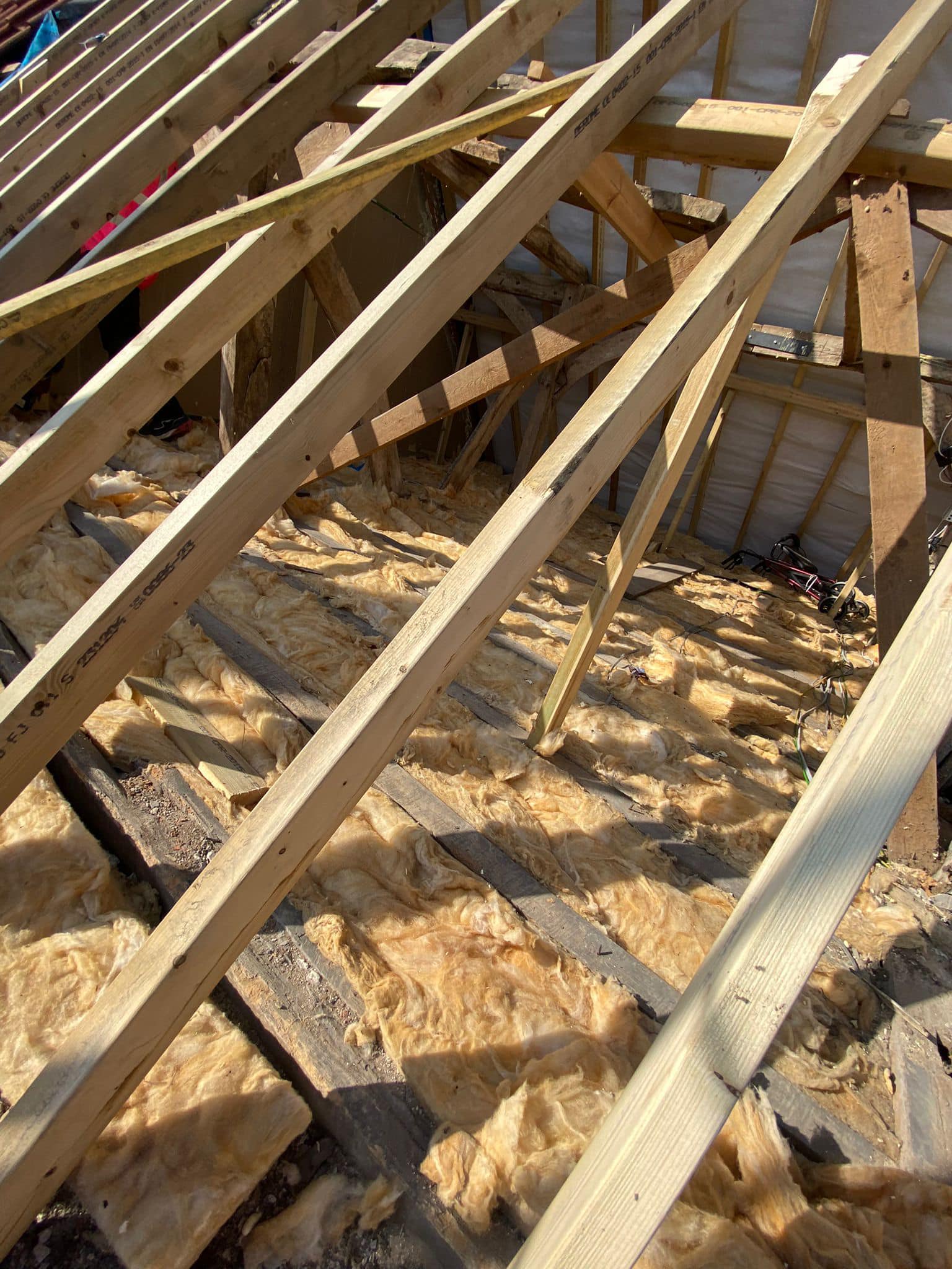 Professional roofers working on a property in London - KS Roof Master