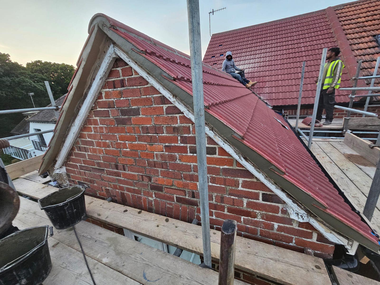 Slate roof restoration in Greenwich