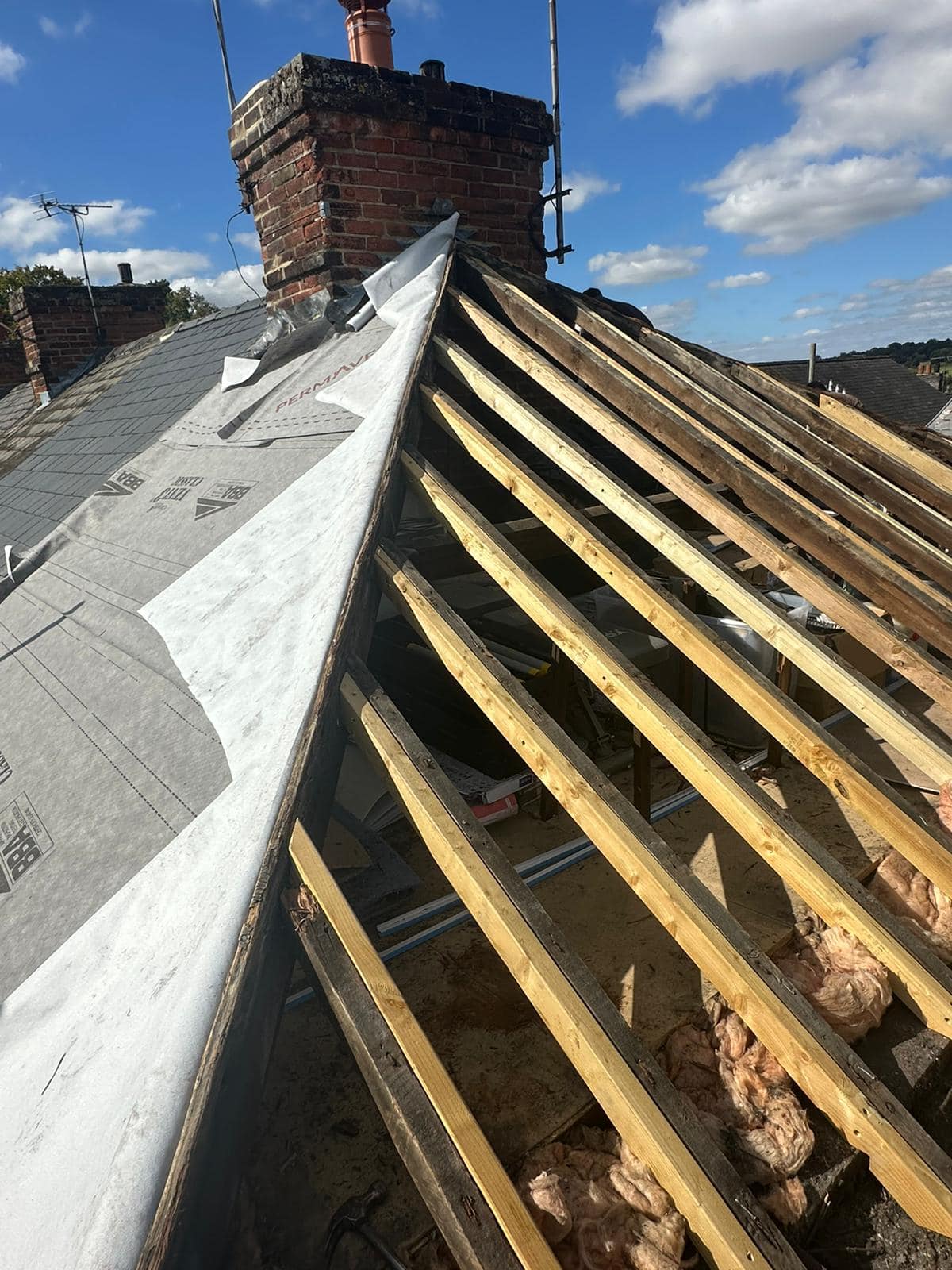Slate roof restoration in Greenwich