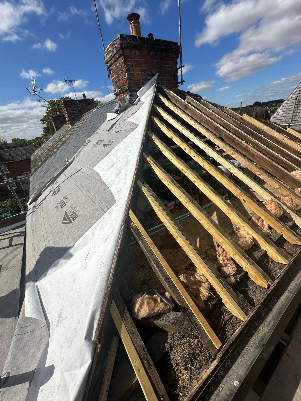 Slate roof restoration in Greenwich