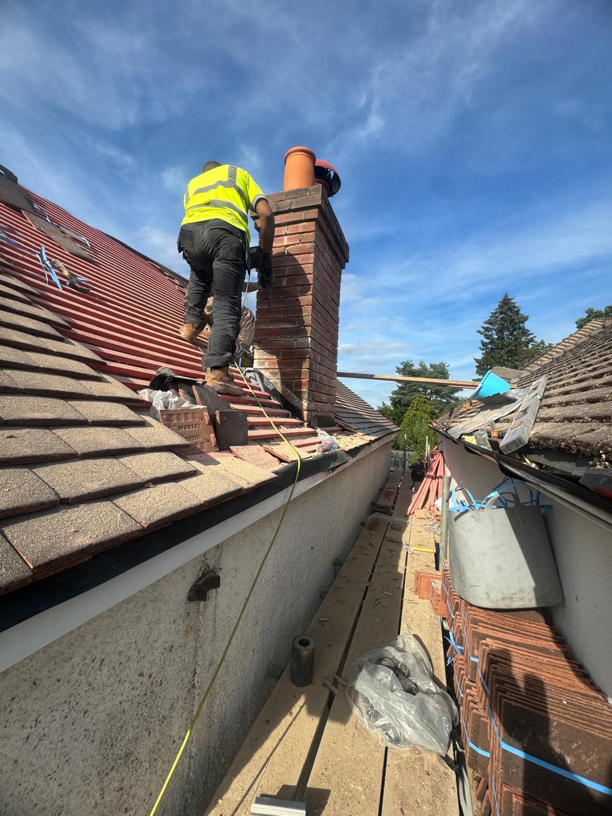 Commercial roof restoration in Canary Wharf