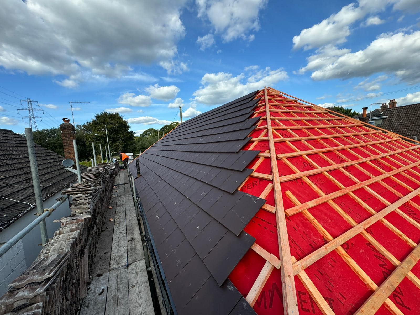 Commercial roof restoration in Canary Wharf