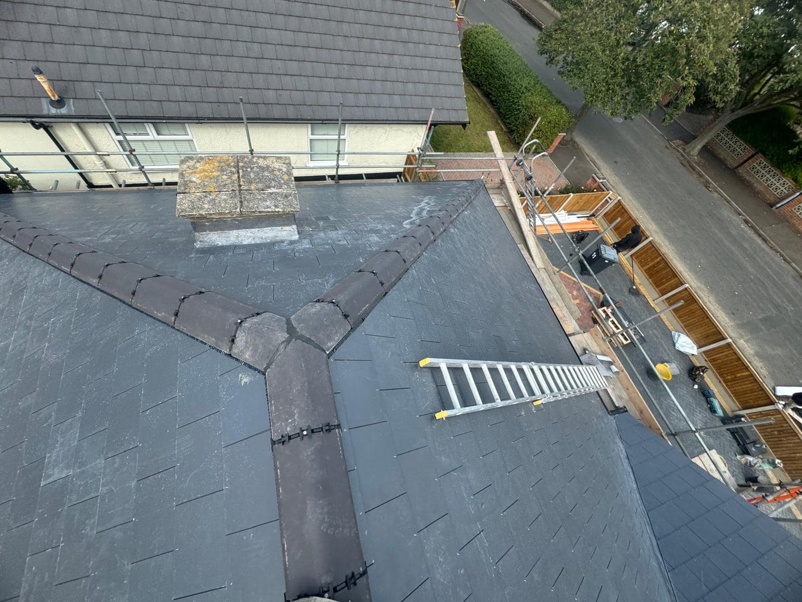 Slate roof restoration in Greenwich