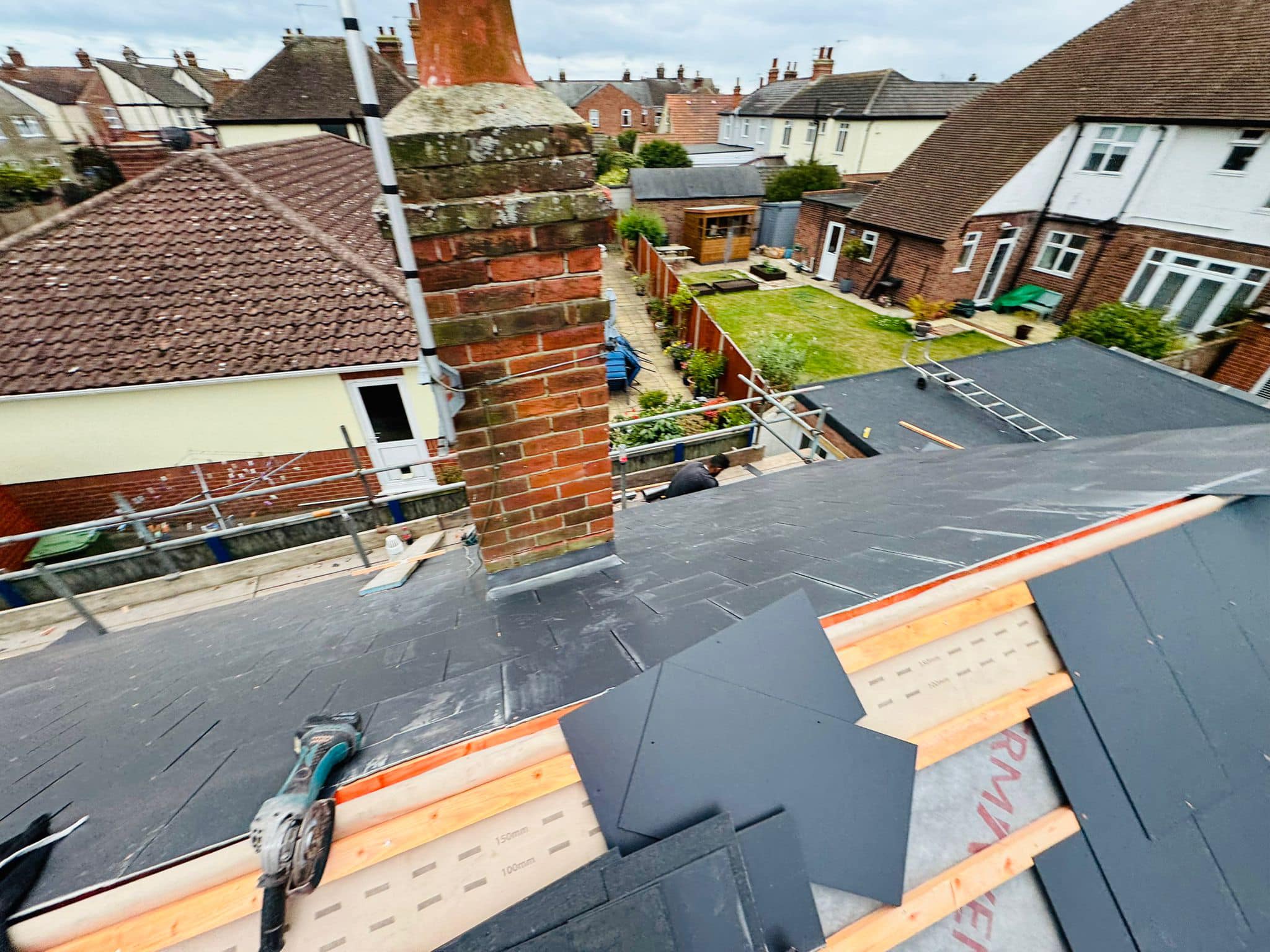 GRP fibreglass roof in Peckham