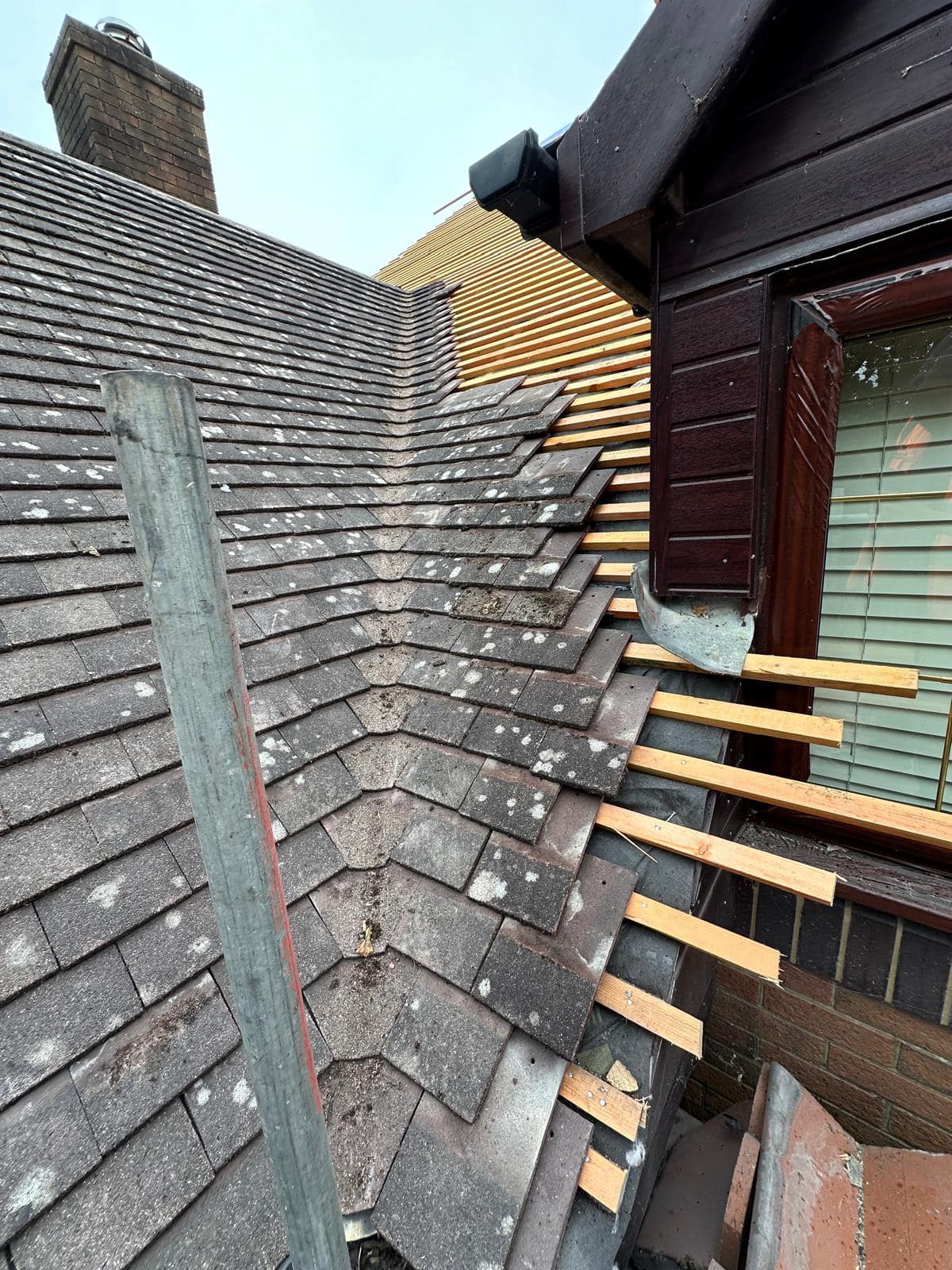 Slate roof restoration in Greenwich