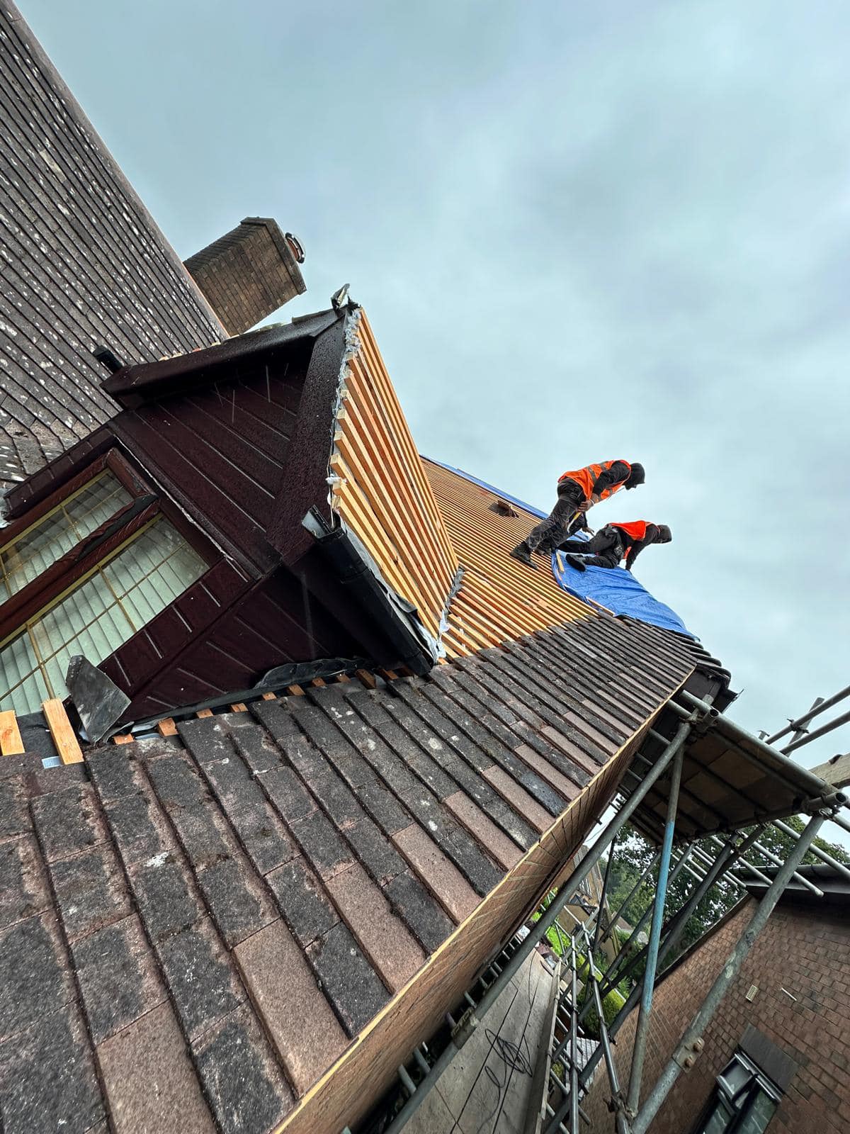 Storm damage repair in Battersea
