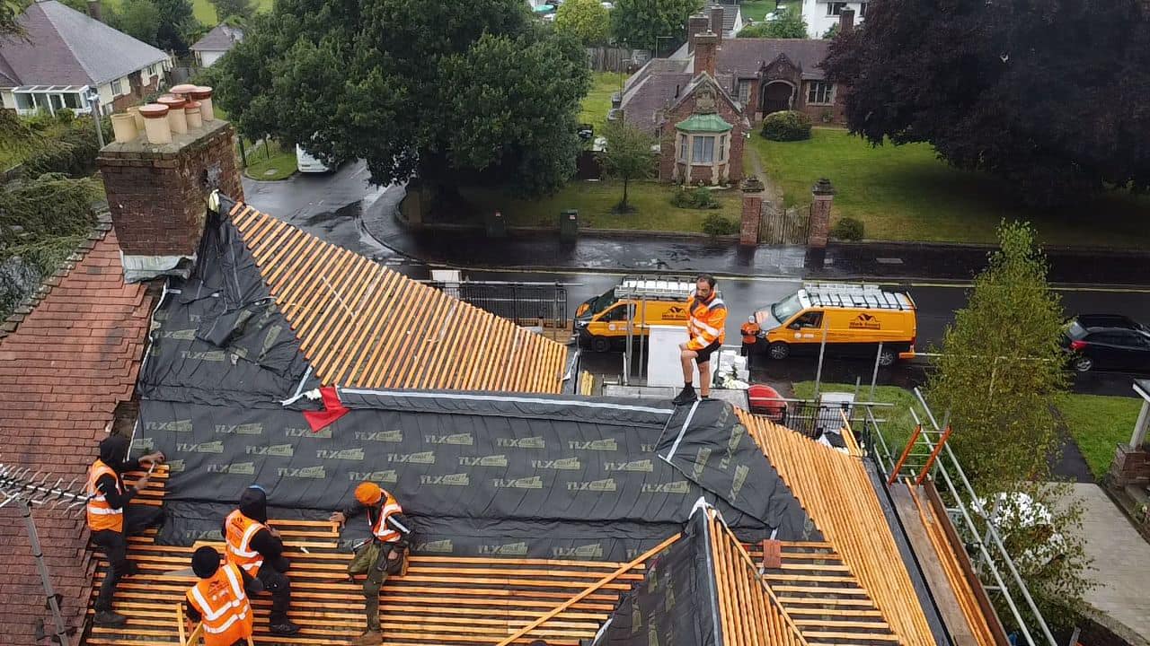 Storm damage repair in Battersea
