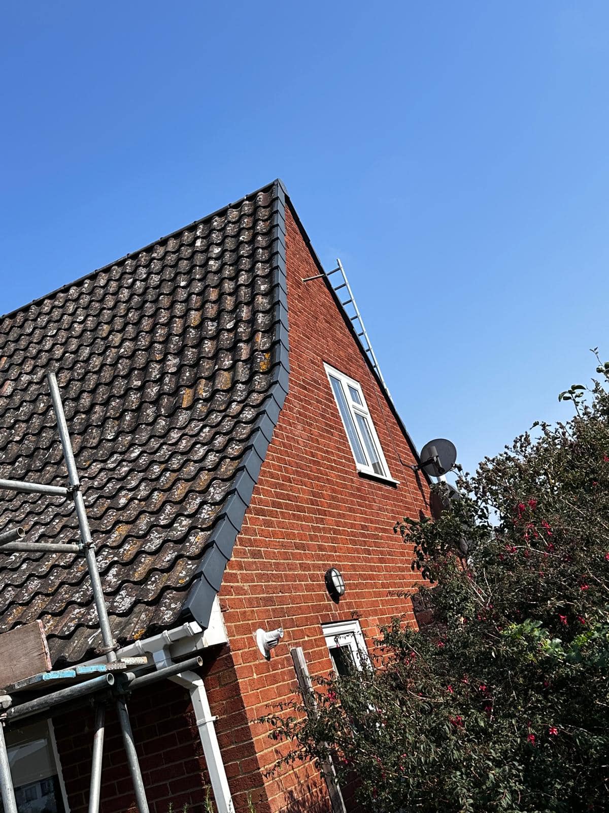 Professional roofers working on a property in London - KS Roof Master