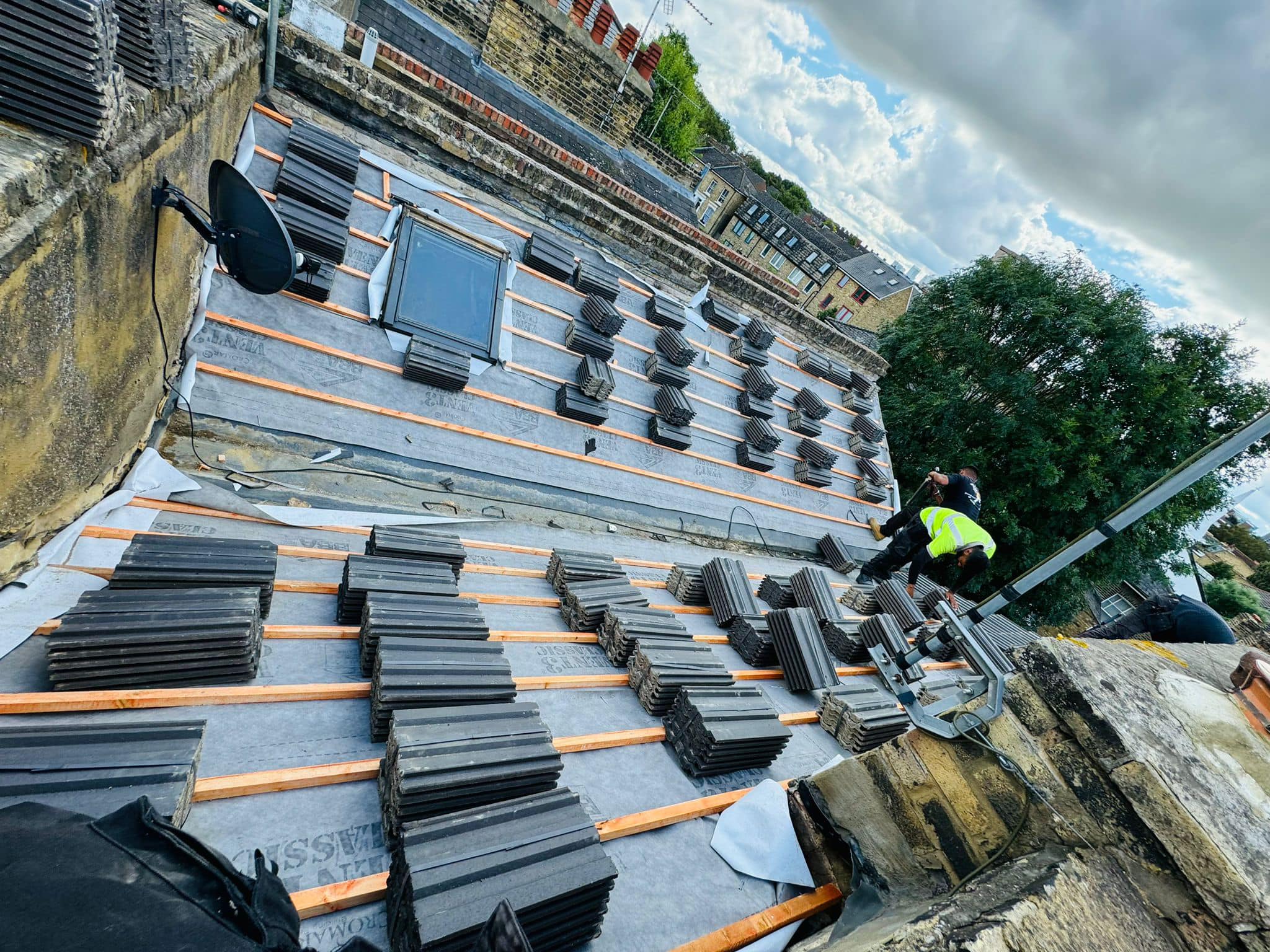 Storm damage repair in Battersea