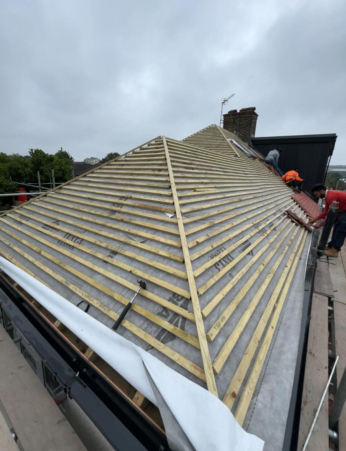 GRP fibreglass roof in Peckham