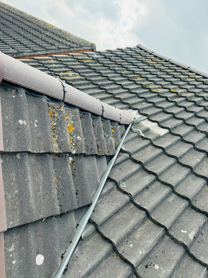 Professional roofers working on a property in London - KS Roof Master