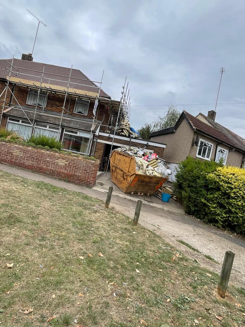 Professional roofers working on a property in London - KS Roof Master