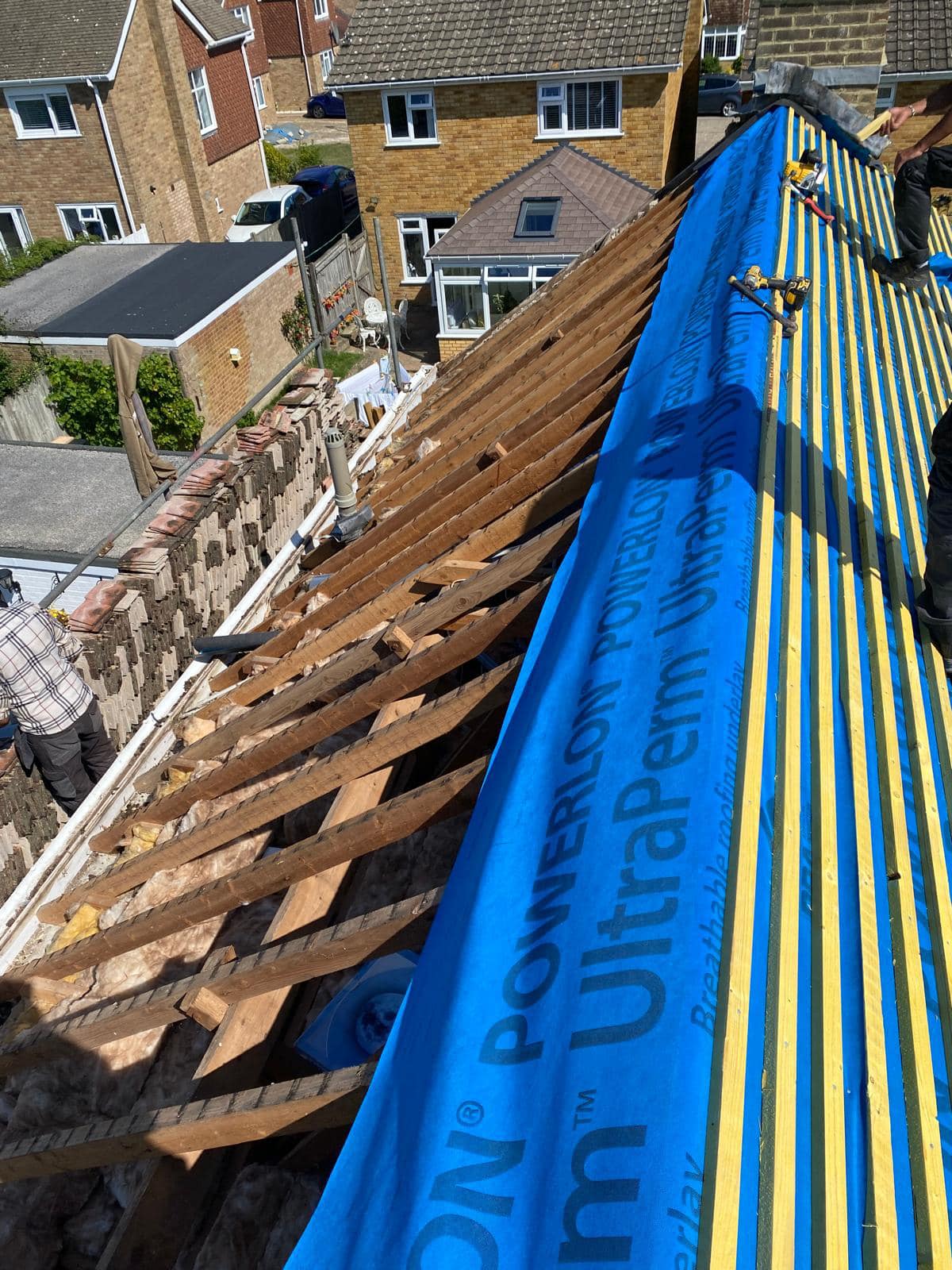 Storm damage repair in Battersea