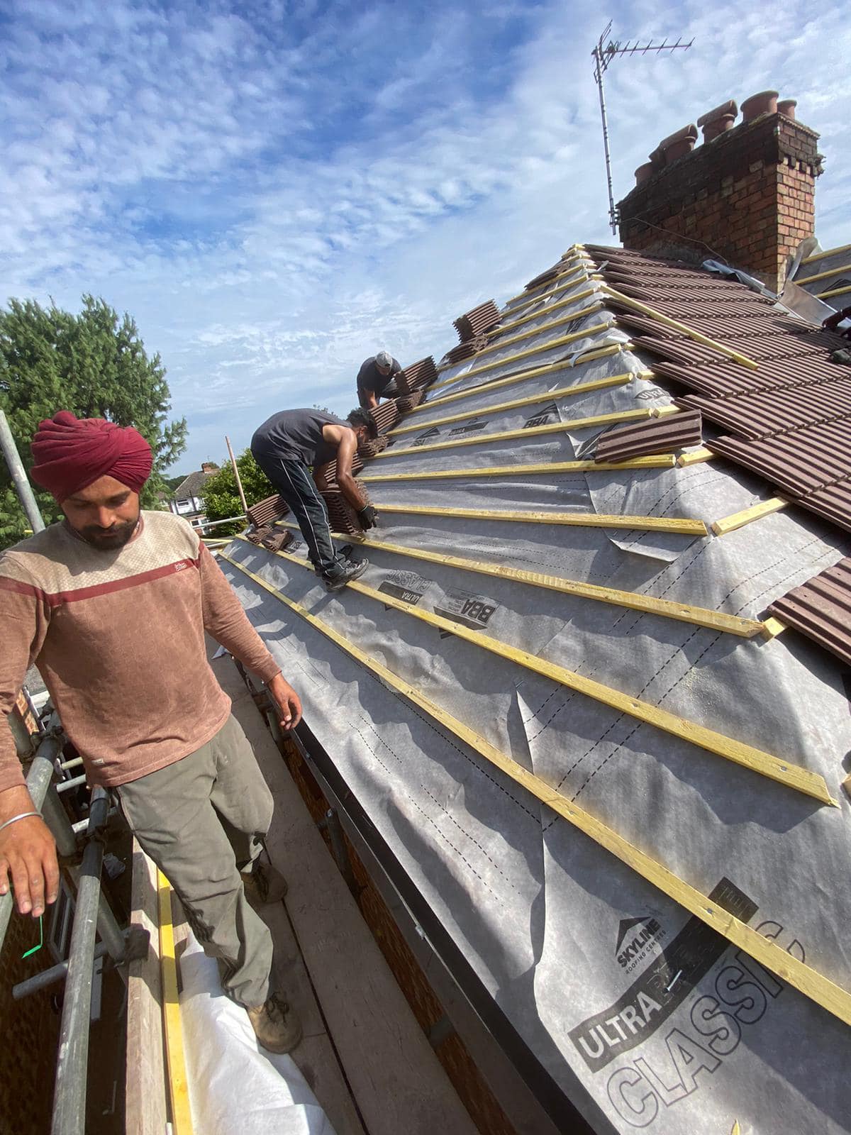 Slate roof restoration in Greenwich