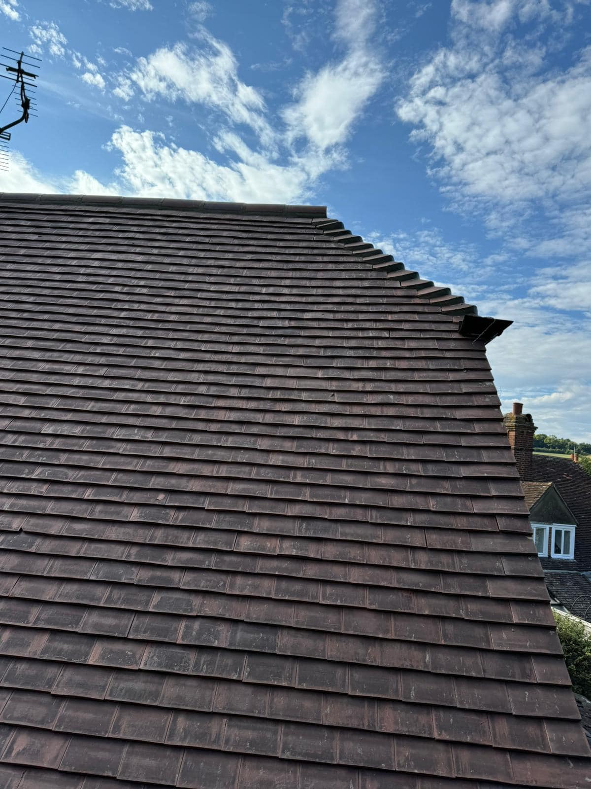 Professional roofers working on a property in London - KS Roof Master