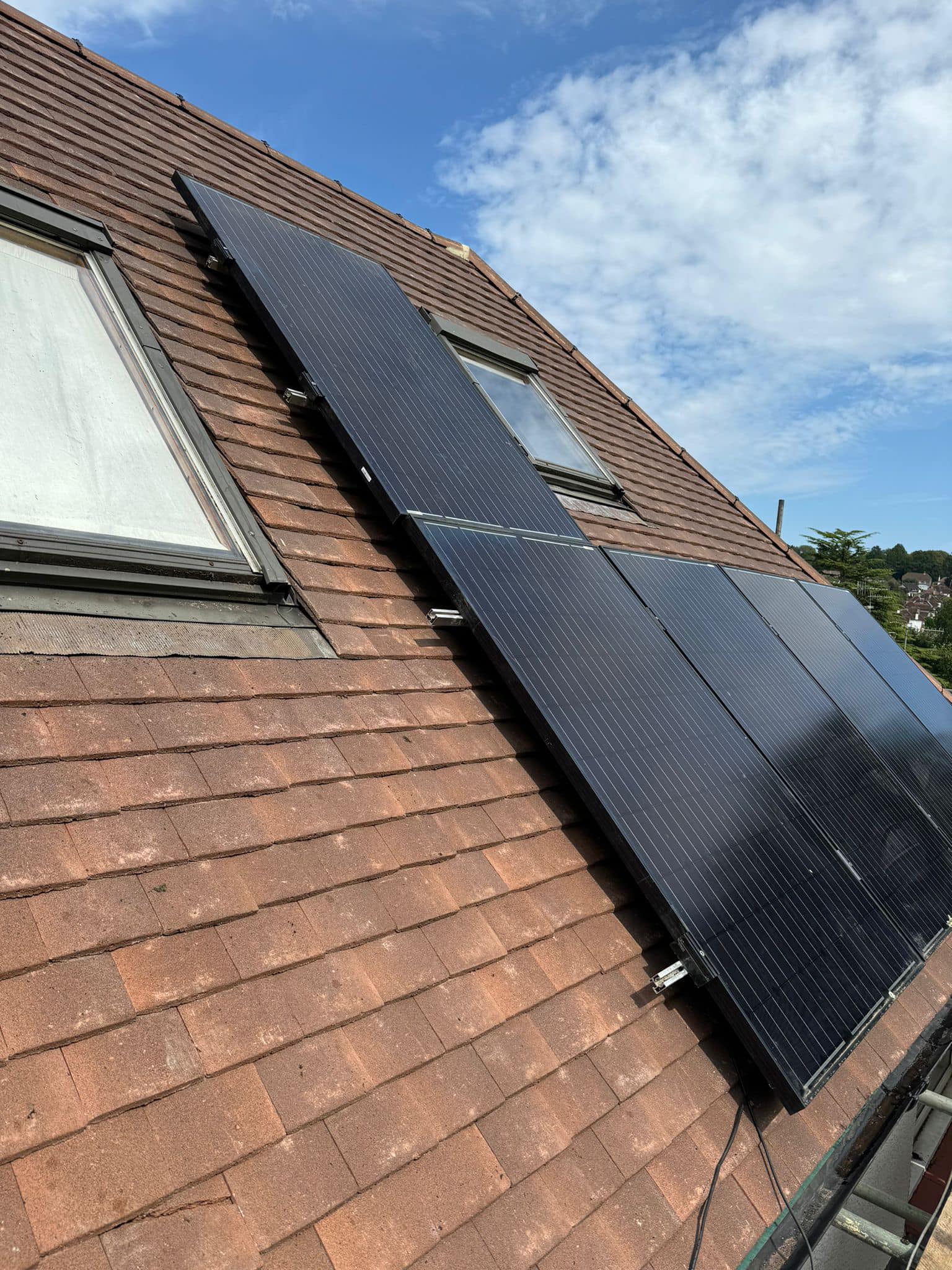 Professional roofers working on a property in London - KS Roof Master