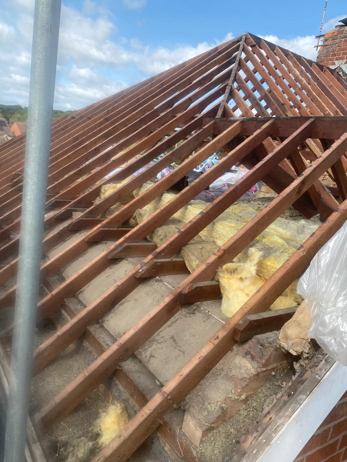 Professional roofers working on a property in London - KS Roof Master