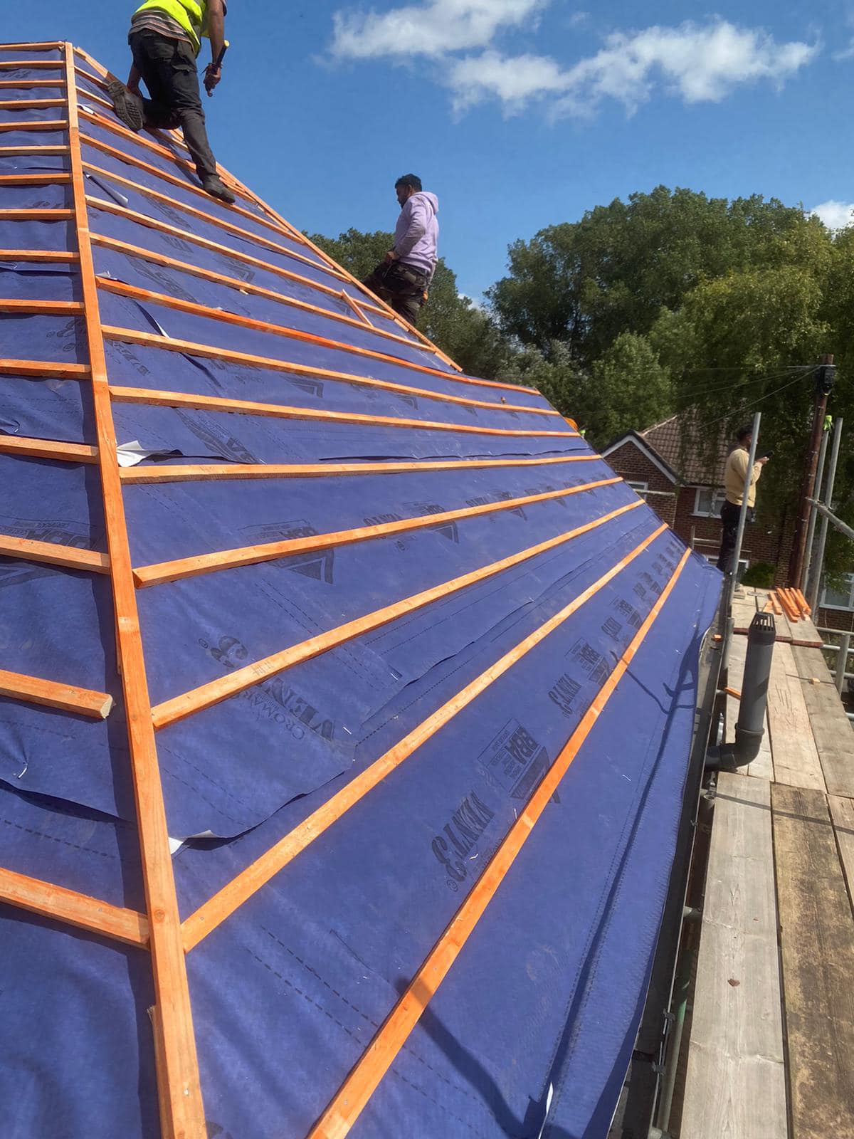 Slate roof restoration in Greenwich