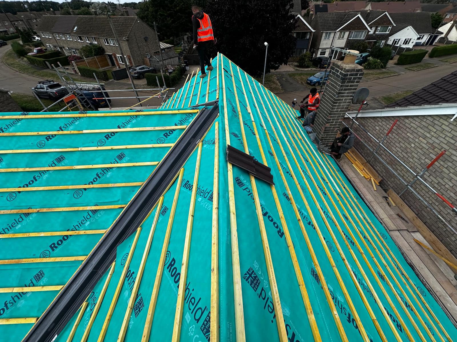 Commercial roof restoration in Canary Wharf