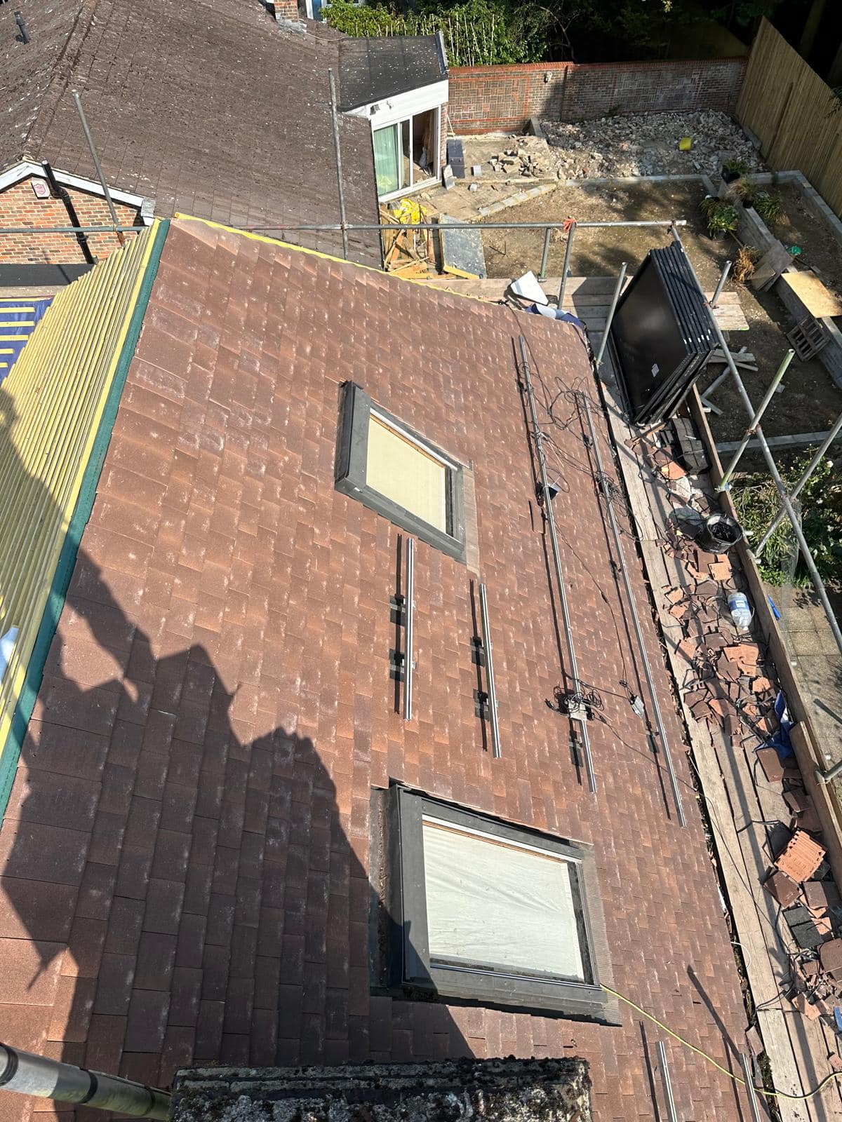 Commercial roof restoration in Canary Wharf