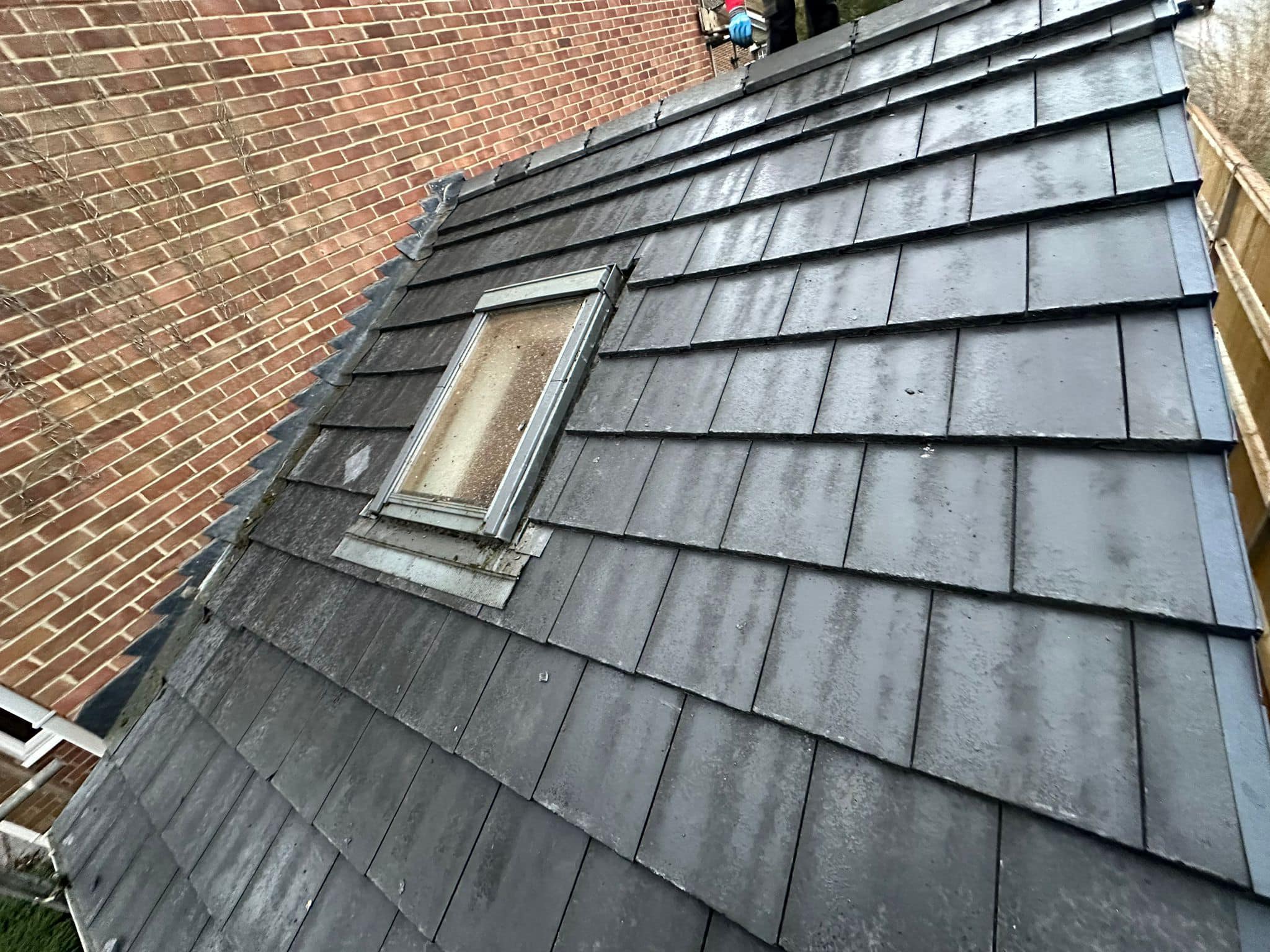 Professional roofers working on a property in London - KS Roof Master