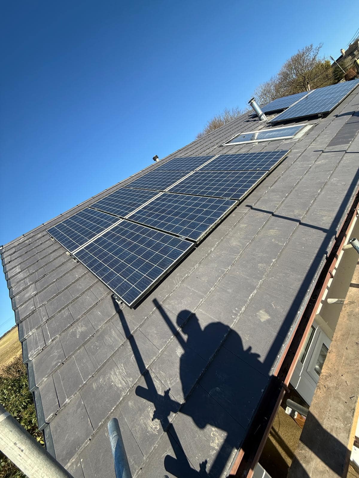 Professional roofers working on a property in London - KS Roof Master