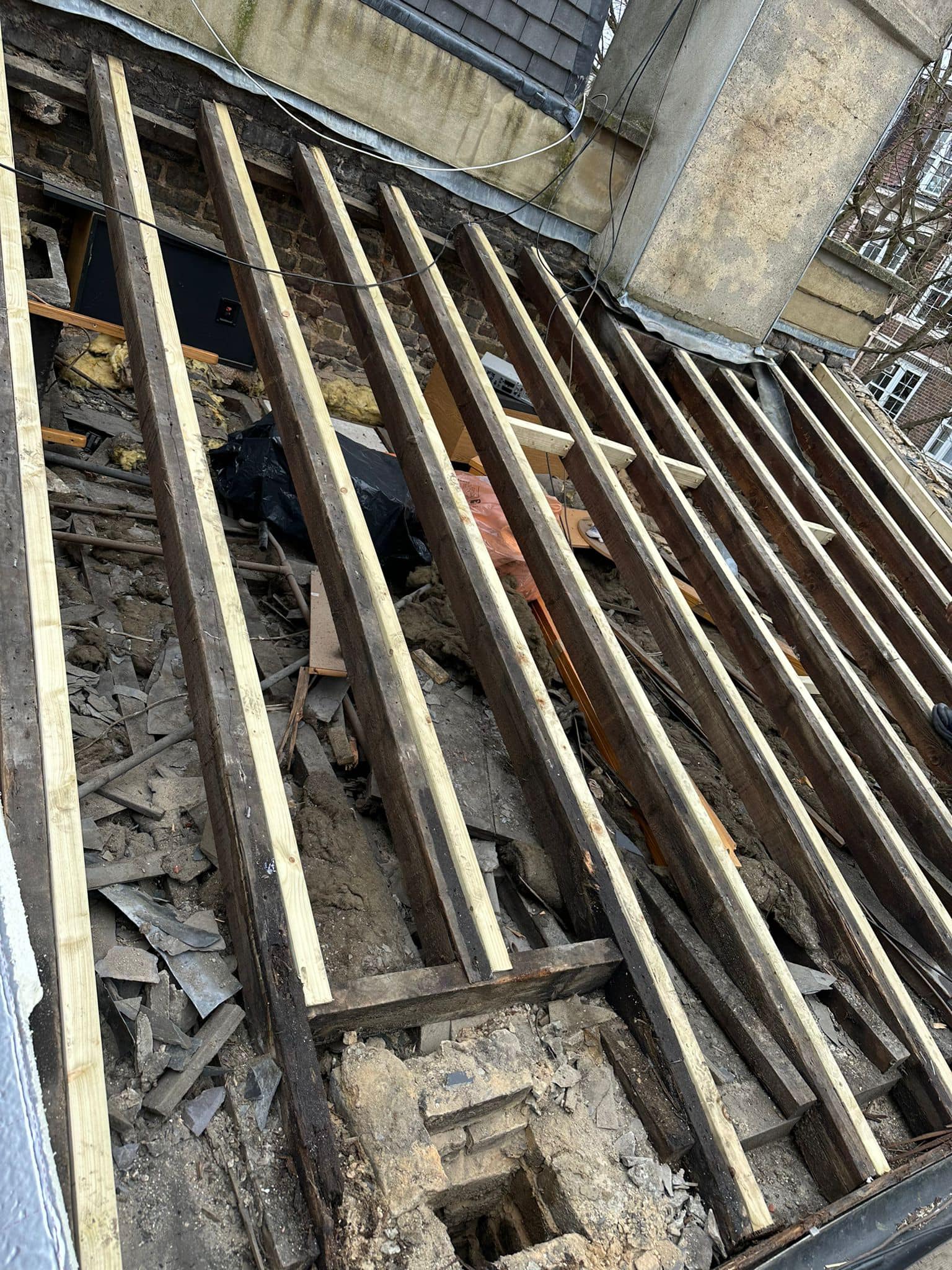 Storm damage repair in Battersea