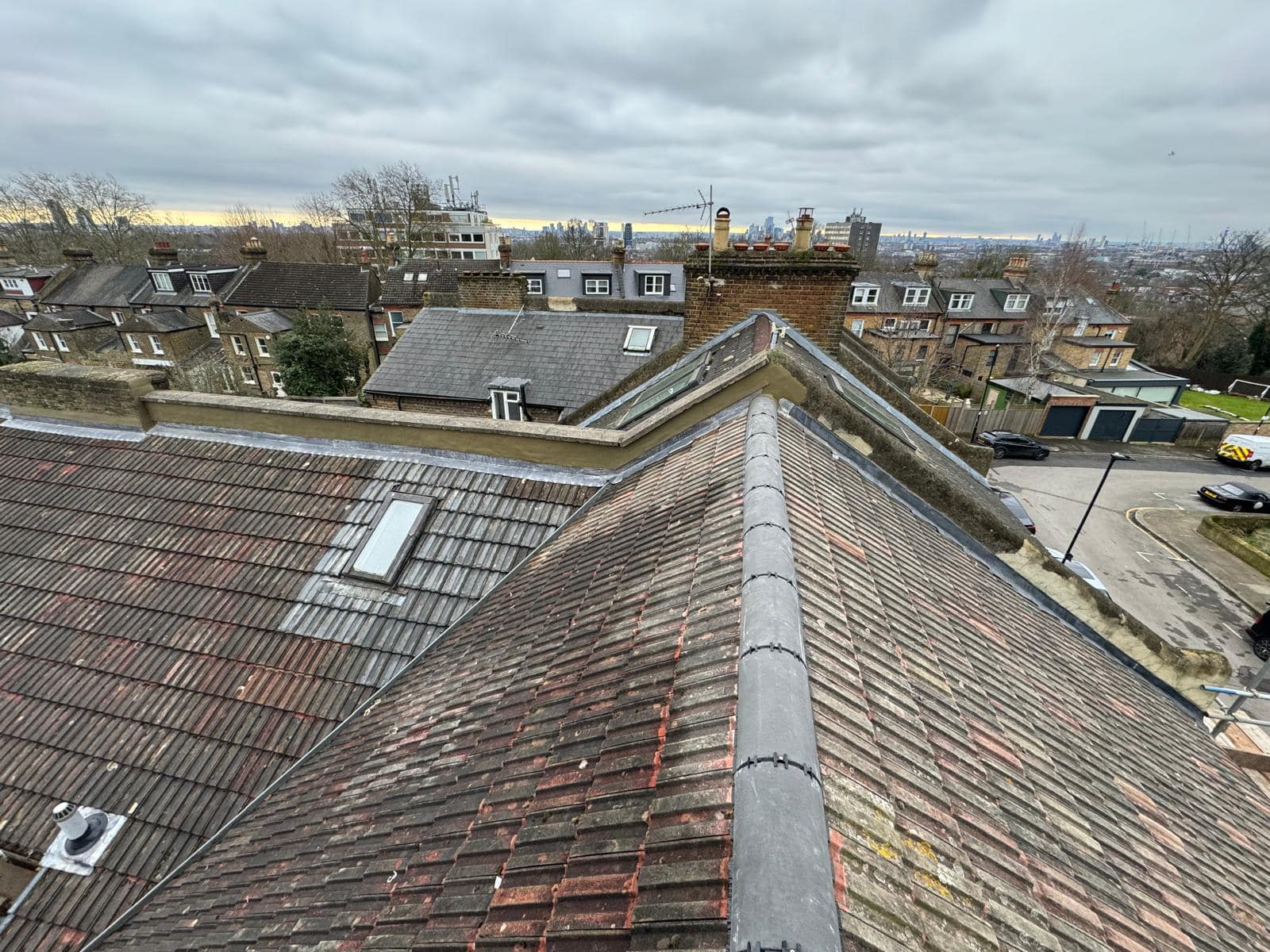 Slate roof restoration in Greenwich