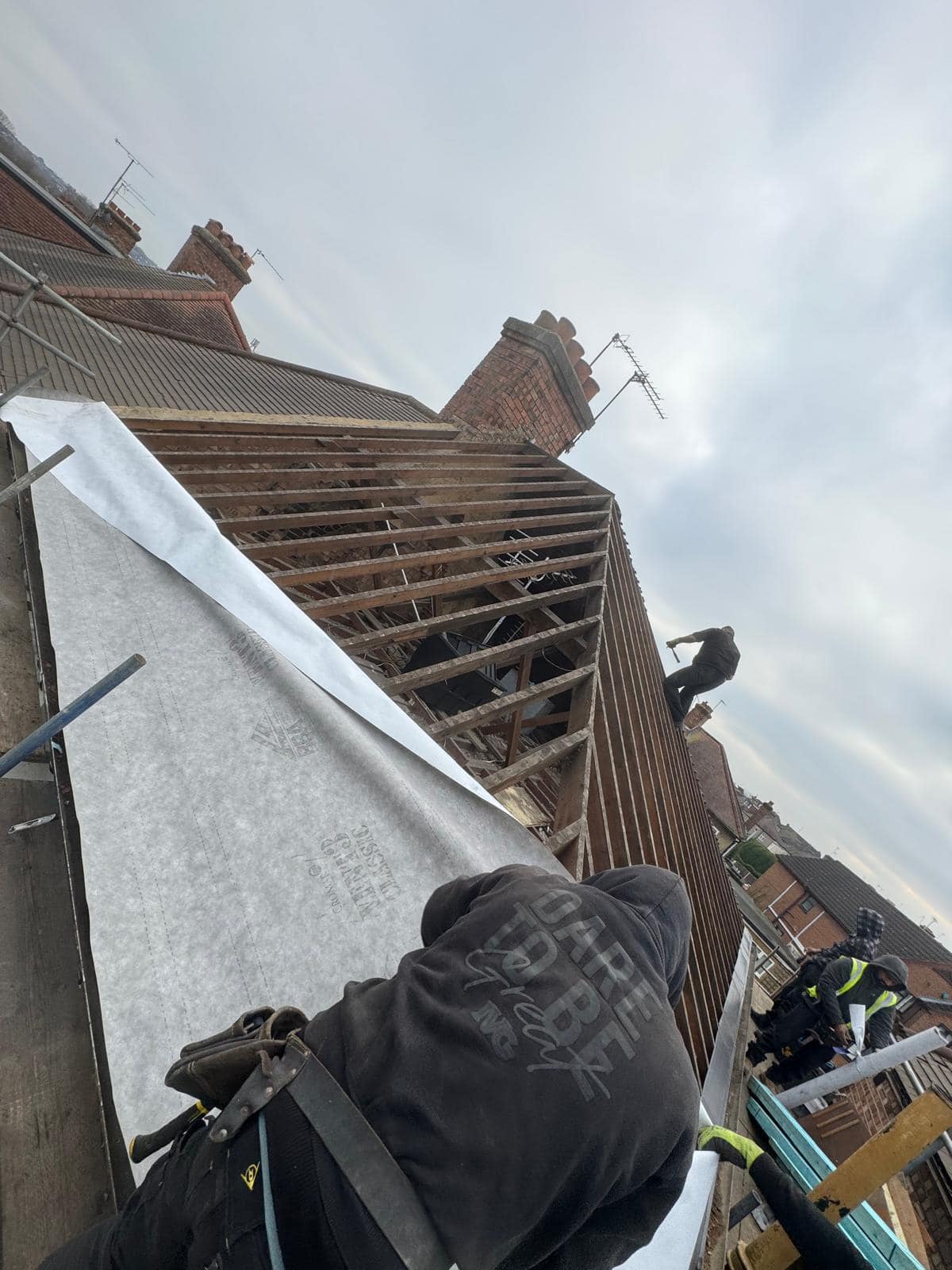 Storm damage repair in Battersea