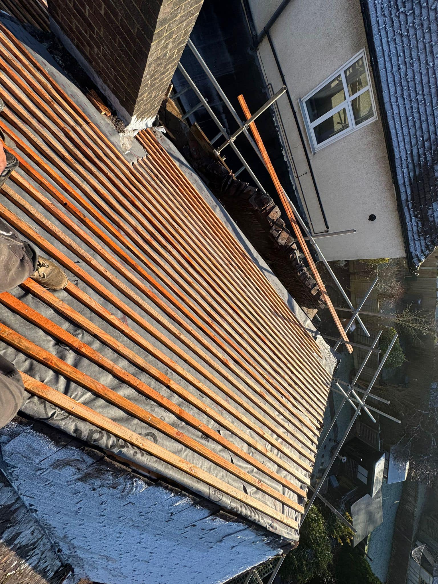 Slate roof restoration in Greenwich