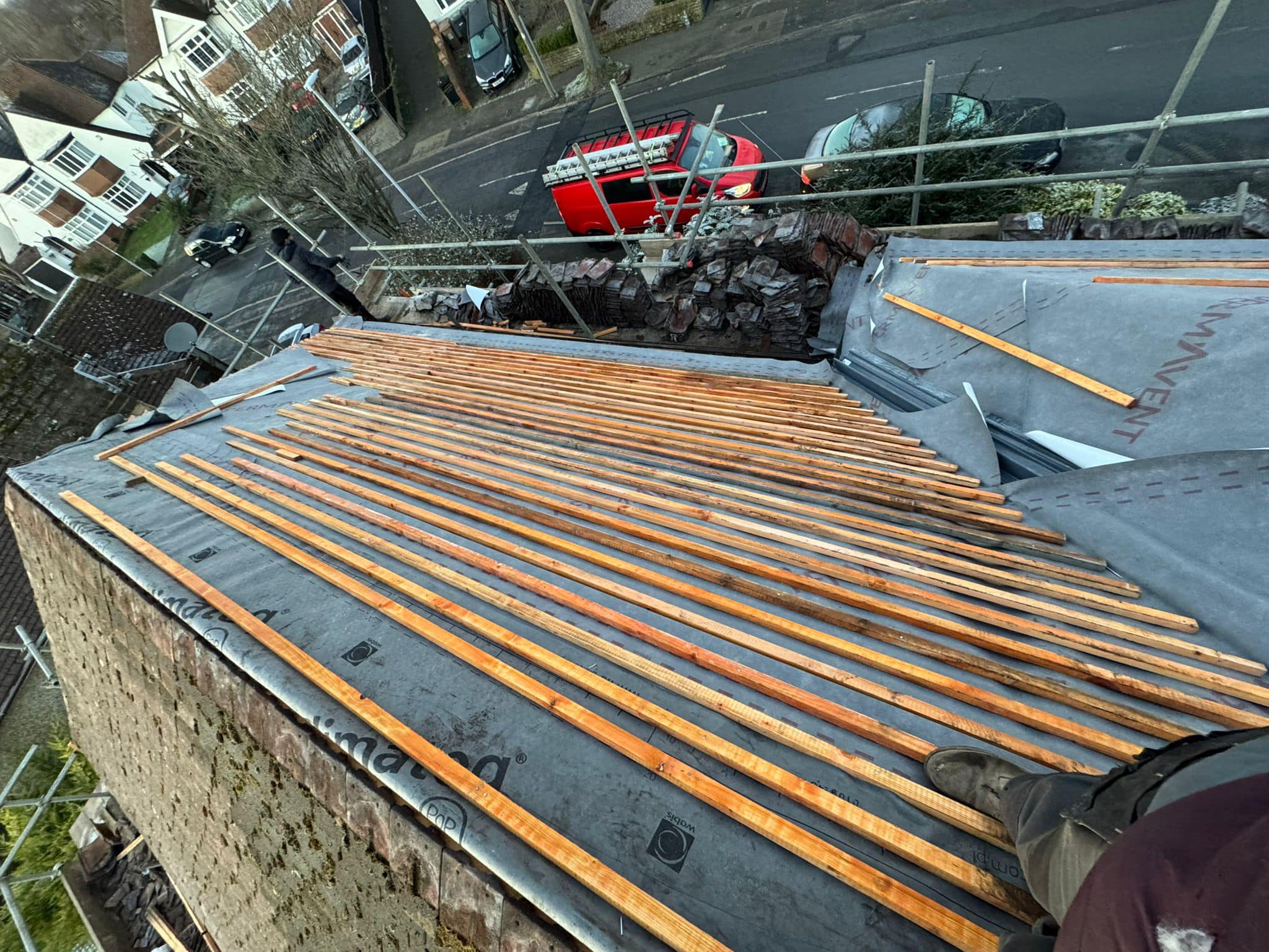 Storm damage repair in Battersea