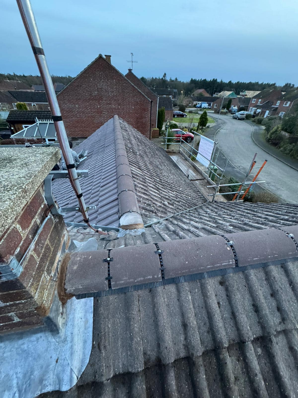 Commercial roof restoration in Canary Wharf