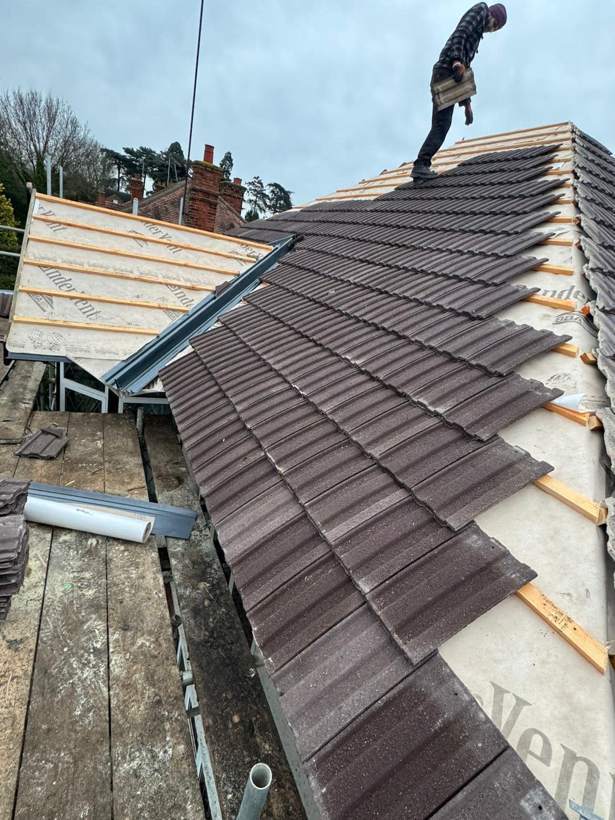 EPDM rubber roof in Stratford